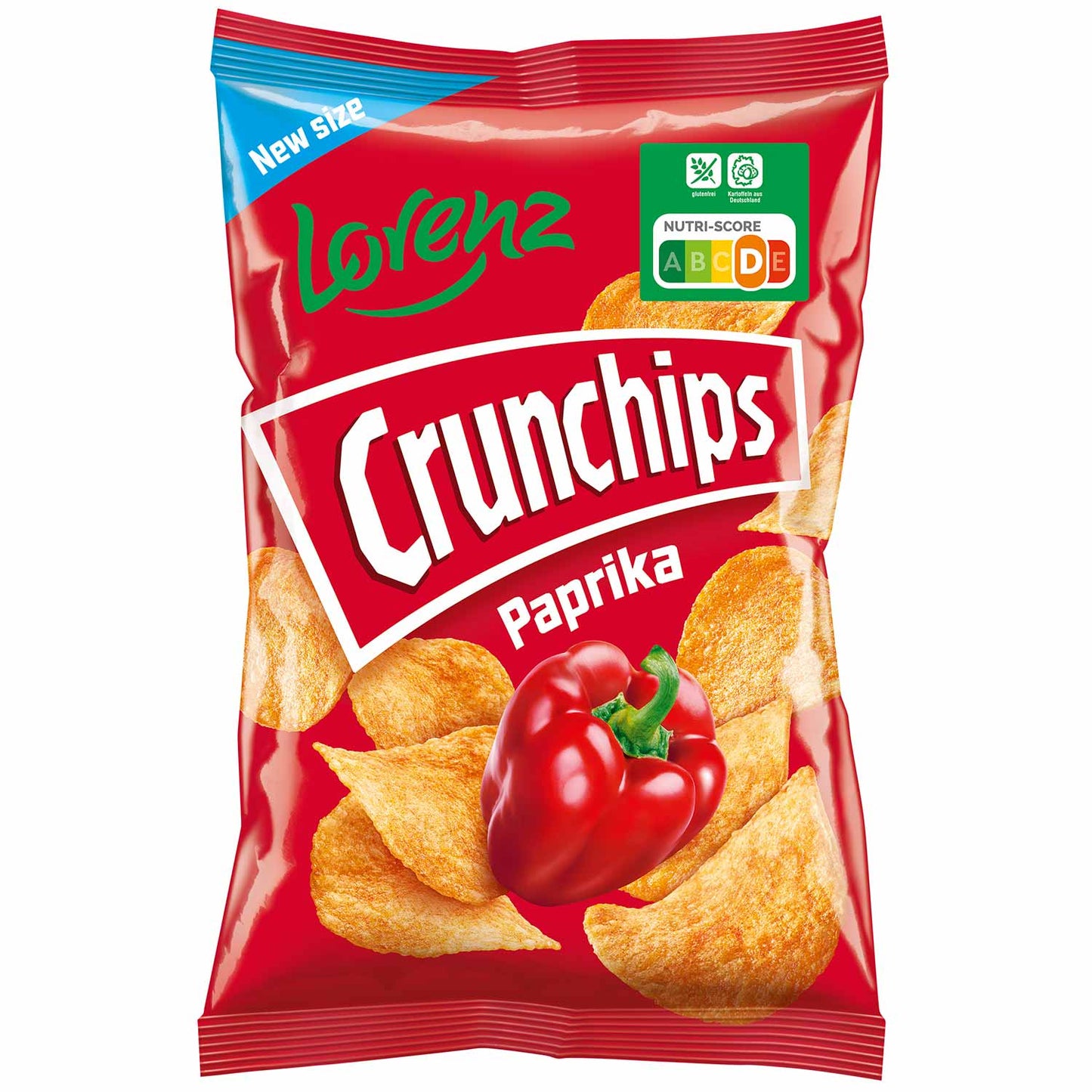 Crunchips Paprika 150g Kartoffel-Chips mit Paprika-Würzung - Candyshop.ch