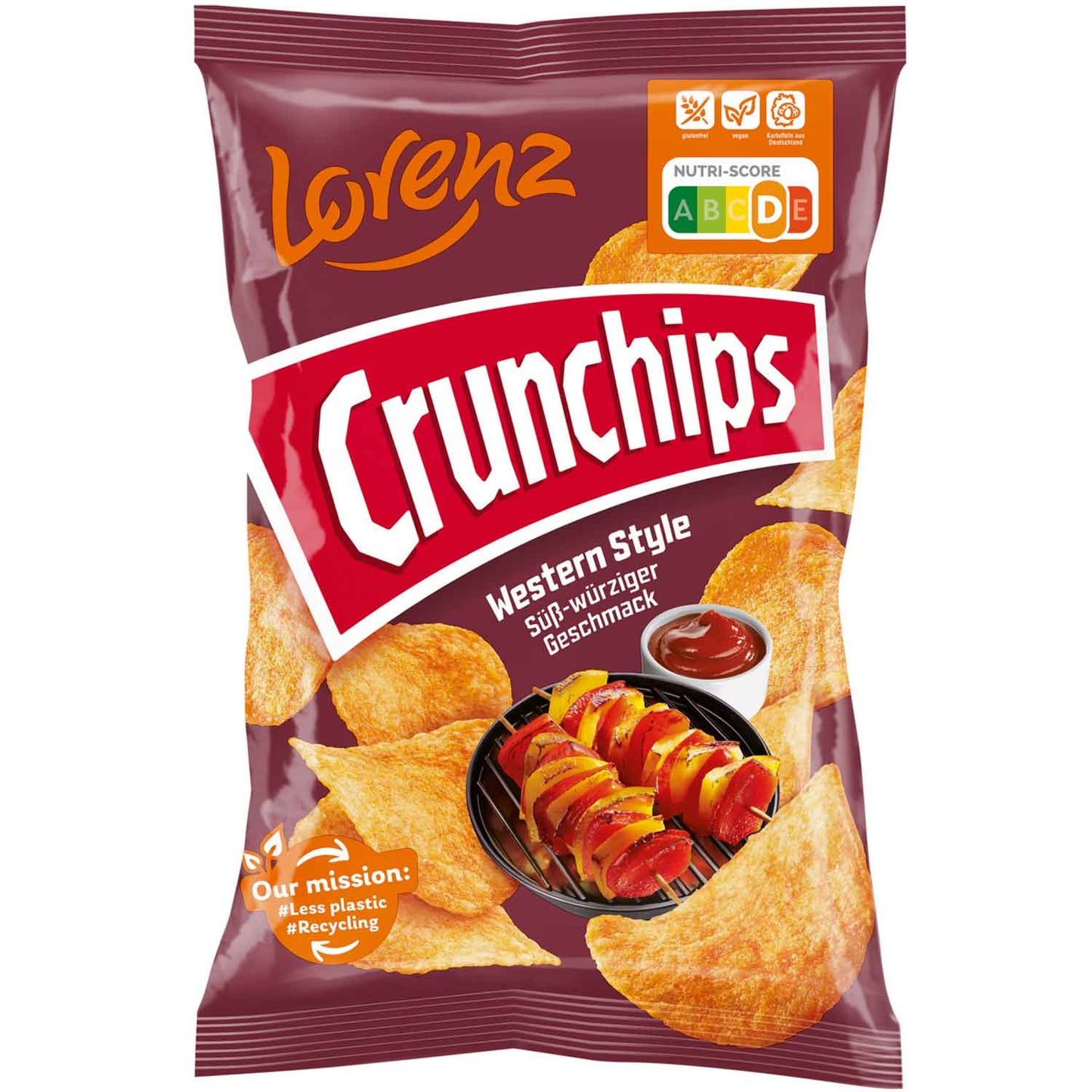 Crunchips Western Style Chips 150g Pack