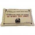 CUSCINI LETTERARI Copricuscino in Juta lavata / Cotton pillow case WANT THY LIGHT - Size 38x25cm SLEEP-C-09 Accessoires ansicht-2