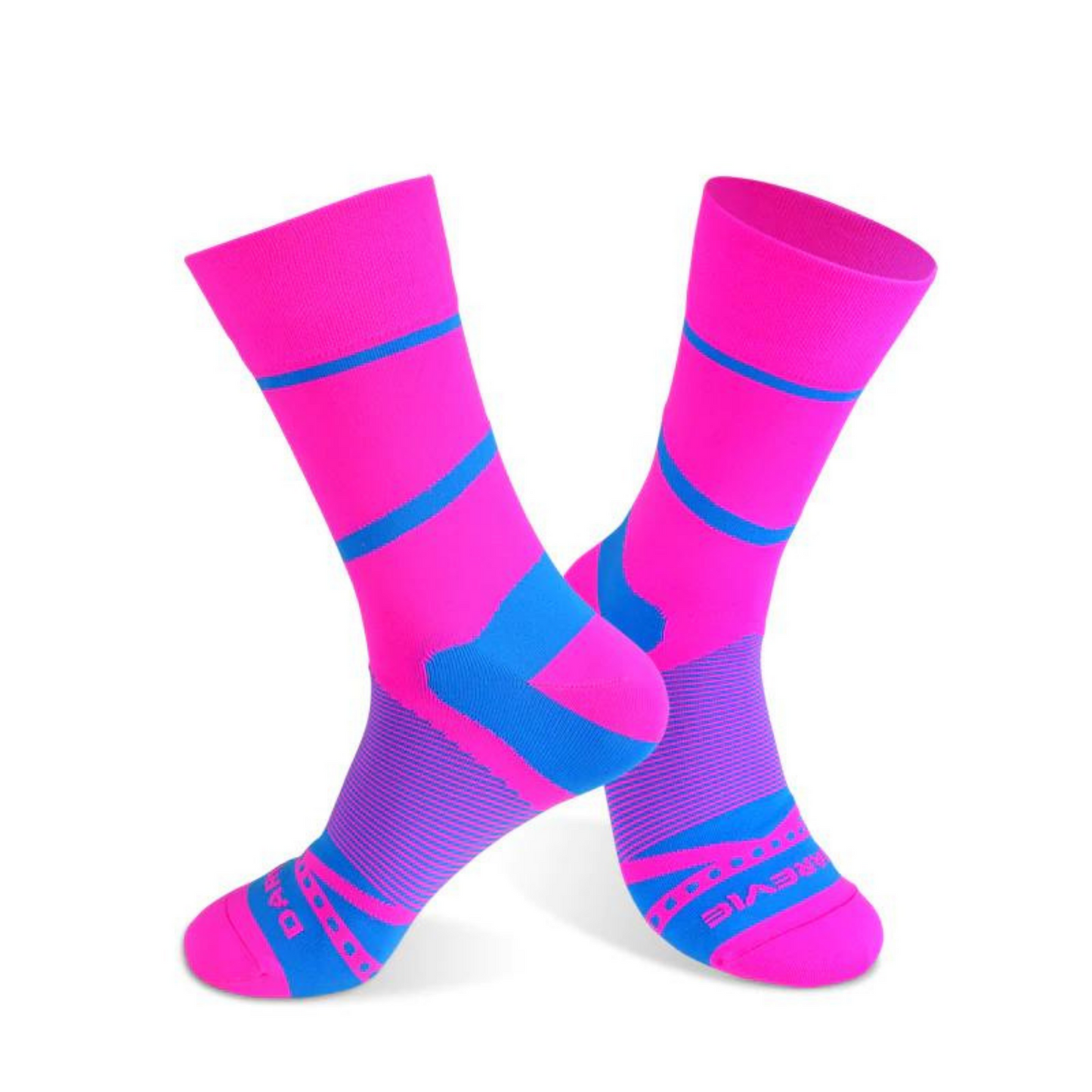 Darevie Darevie, Darevie, Lang, Textilsocken, Rosa/Blau, DVA013, Unisex Regular