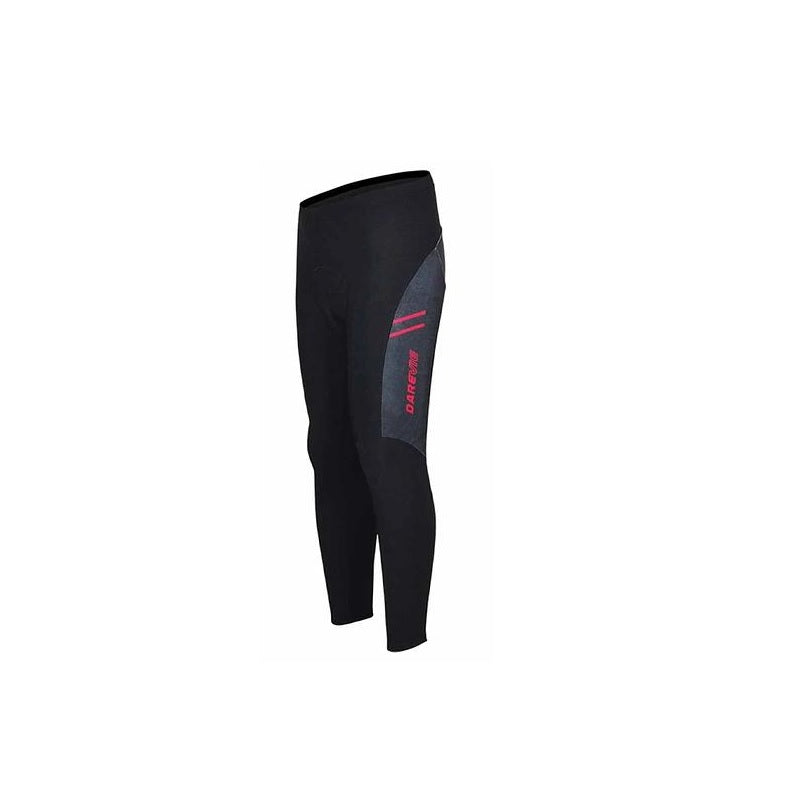 Darevie Darevie Sportliche synthetische Leggings für Männer mit Cycling 3D Pad Schwarz Kleidung / Sportbekleidung / Spor