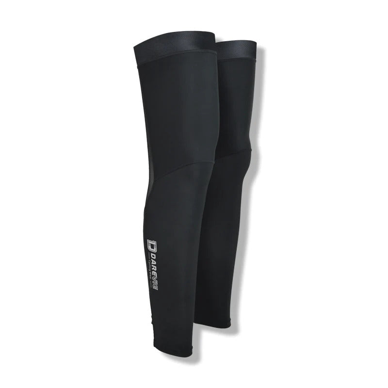 Darevie Darevie Sportliche Beinwärmer für Männer zum Radfahren aus synthetischem Material Schwarz Kleidung / Sportbeklei