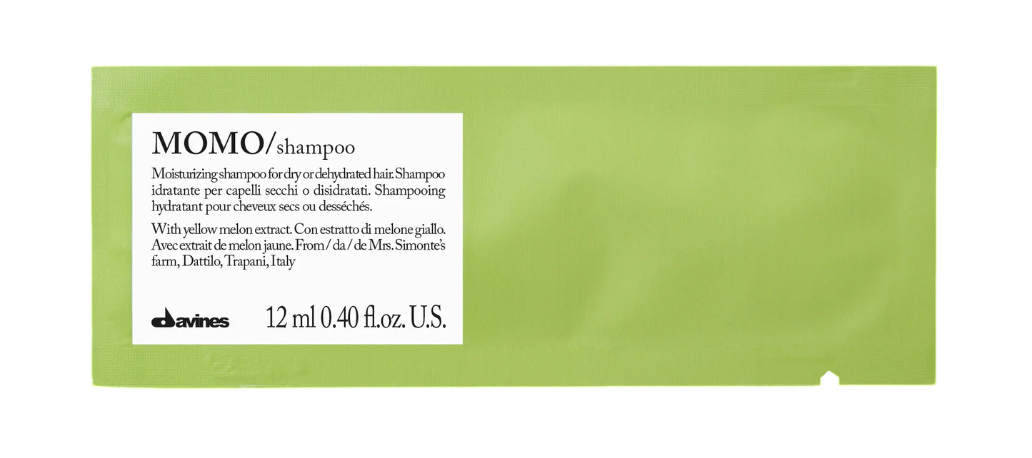 Davines Setzen, Davines, Momo, Haarshampoo, Feuchtigkeitsspendend, 12 stk, 12 ml *Muster Sample