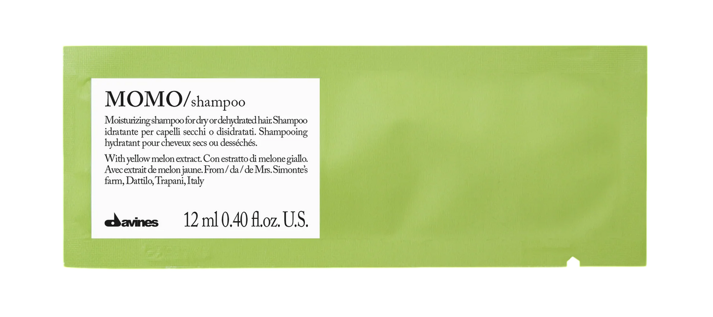 Davines Setzen, Davines, Momo, Haarshampoo, Feuchtigkeitsspendend, 12 stk, 12 ml *Muster Sample