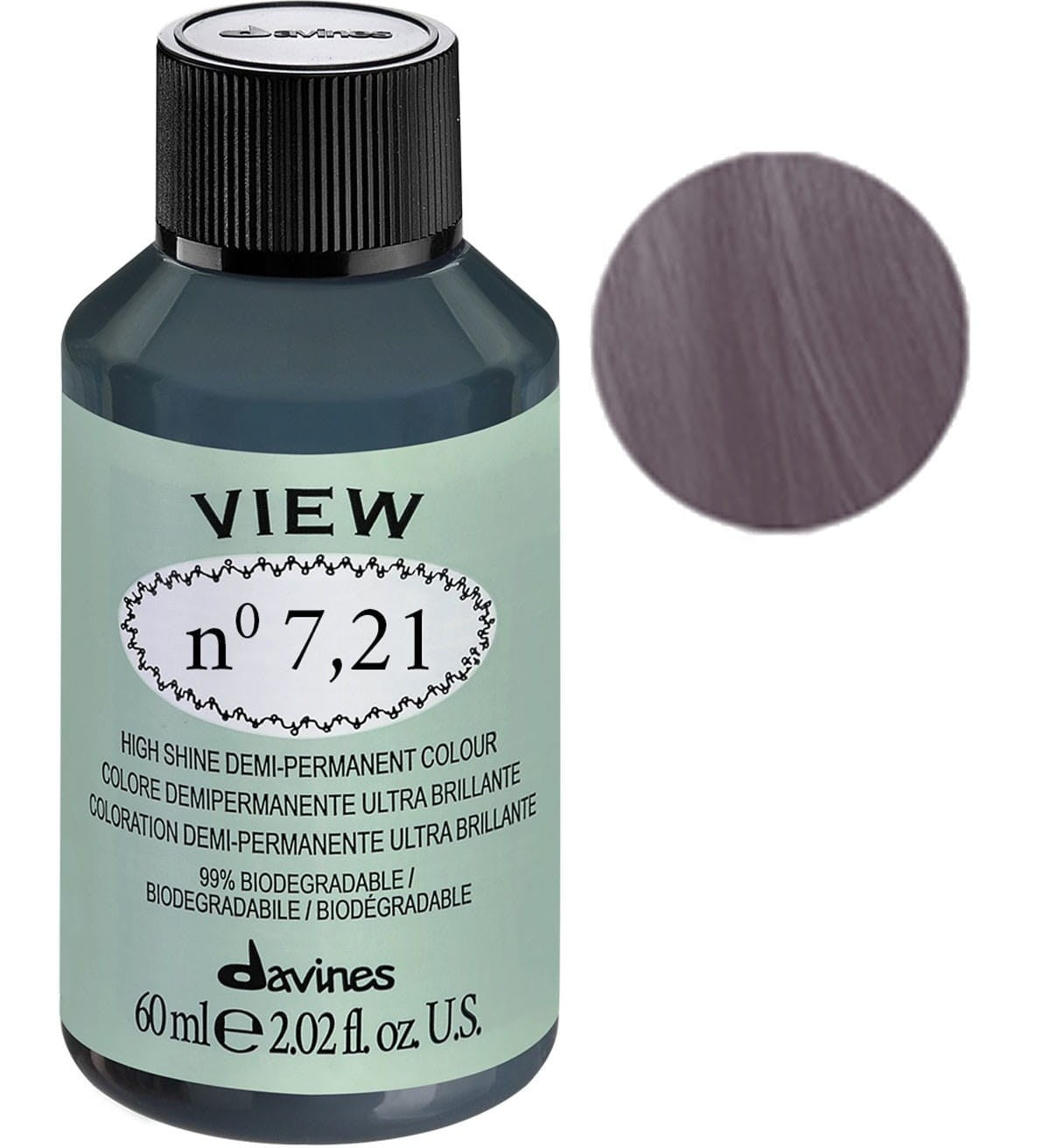 Davines Davines, View, Demi-permanente Haarfarbe, 7.21 Gloss, 60 ml Regular