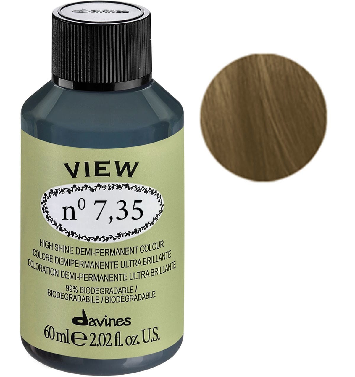 Davines Davines, View, Demi-permanente Haarfarbe, 7.35 , 60 ml Regular