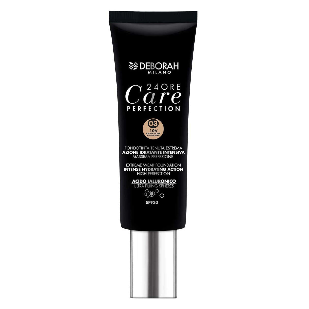 Deborah, 24 Ore Care Perfection, Hydratisierend, Flüssige Grundierung, 03, Sand, SPF 20, 30 ml *Tester