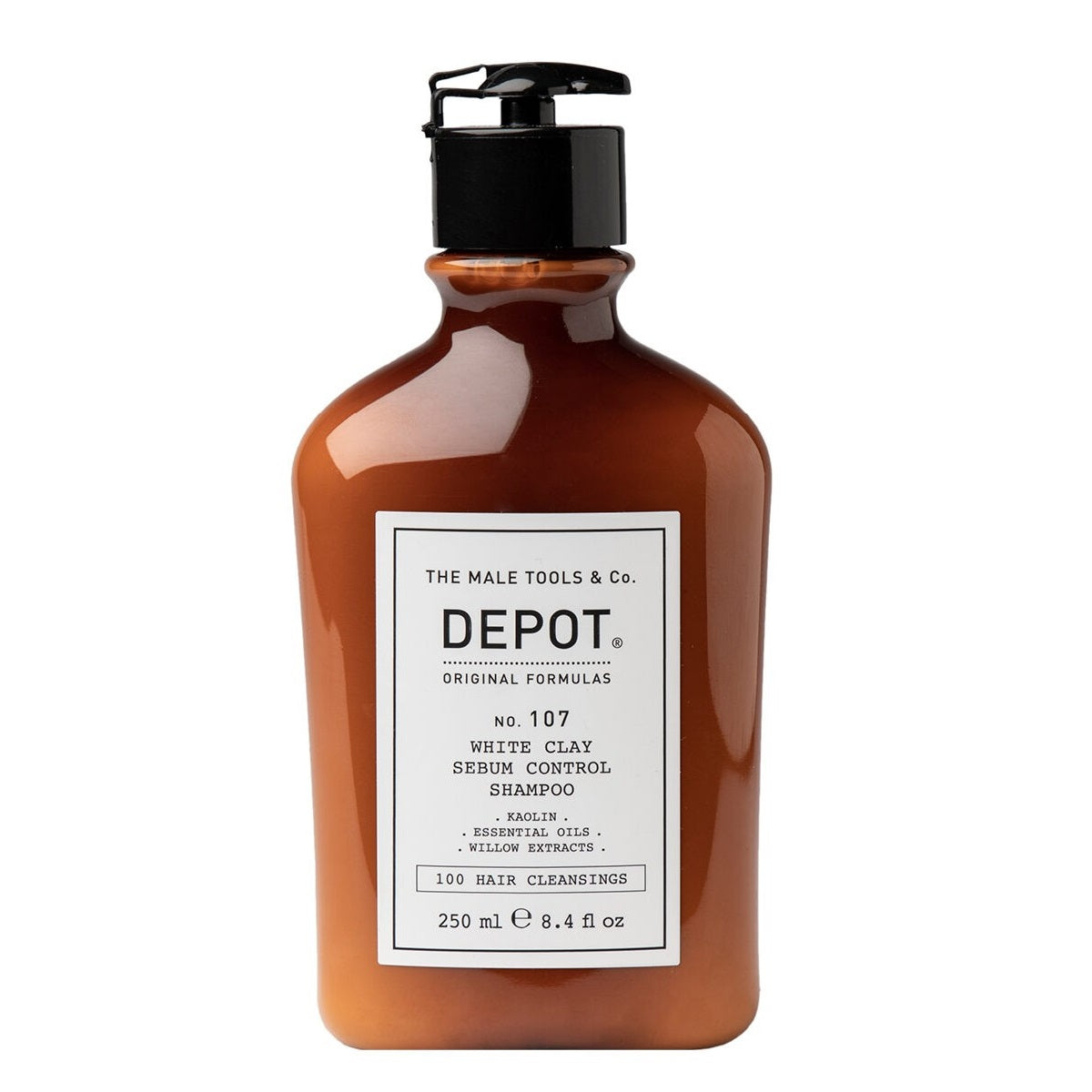 Depot Depot 100 Hair Cleansing No. 107 Kaolin Haarshampoo 250 ml zur Regulierung von Talg