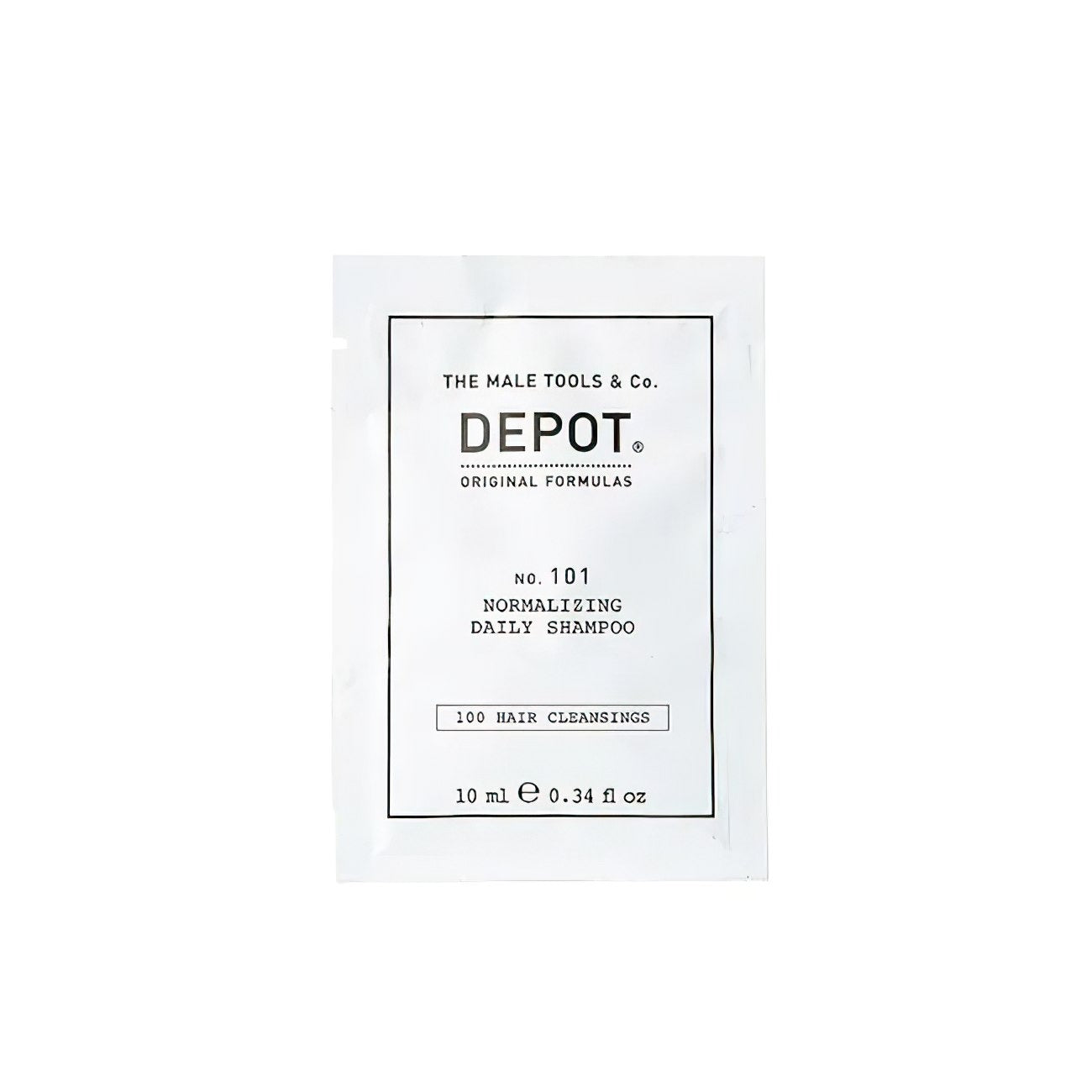 Depot 100 Hair Cleansing No. 101 – Sanftes Haarshampoo mit botanischem Komplex, 10 ml