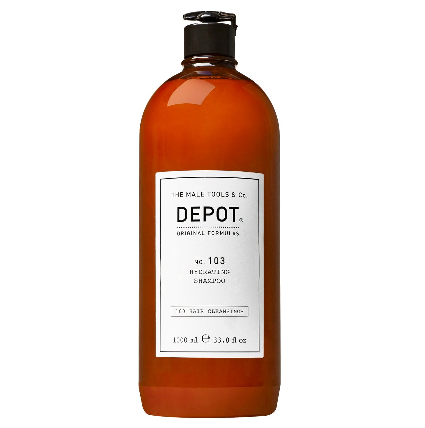 Depot Depot, 100 Hair Cleansing No. 103, Provitamin B5, Haarshampoo, Zur Hydratation, 1000 ml Regular