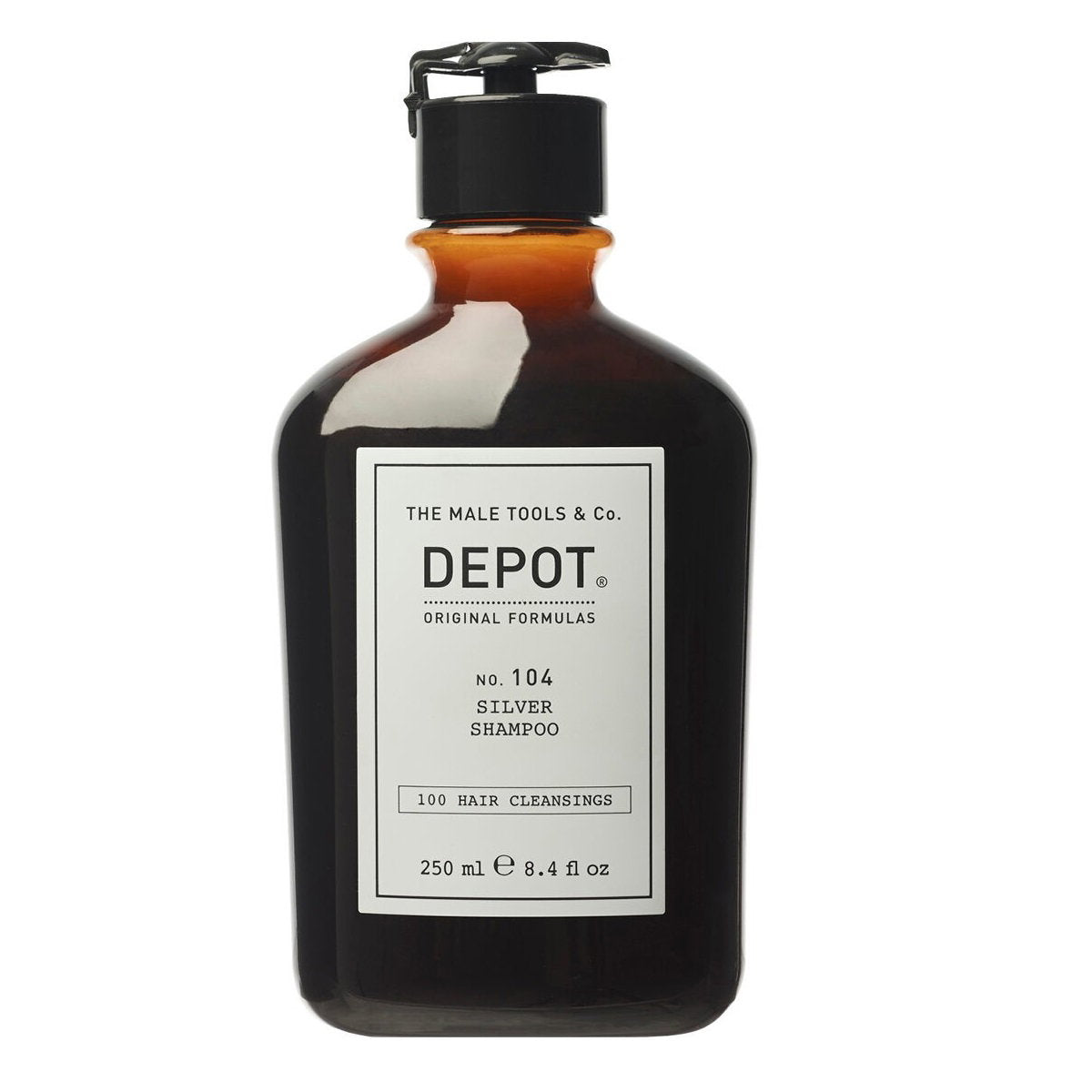 Depot Depot, 100 Hair Cleansing No. 104, Botanischer Komplex, Haarshampoo, Zur Neutralisierung von Gelbtönen, 250 ml Regular