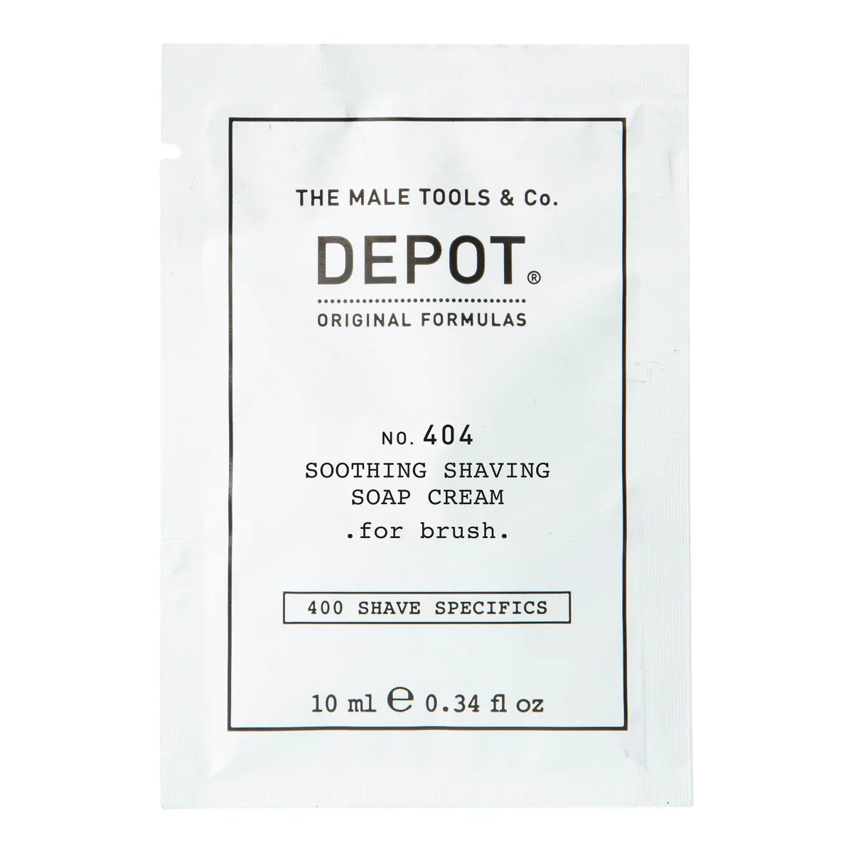 Depot Depot, 400 Shave Specifics No. 404 , Allantoin, Beruhigend, Rasierseifencreme, 10 ml Regular