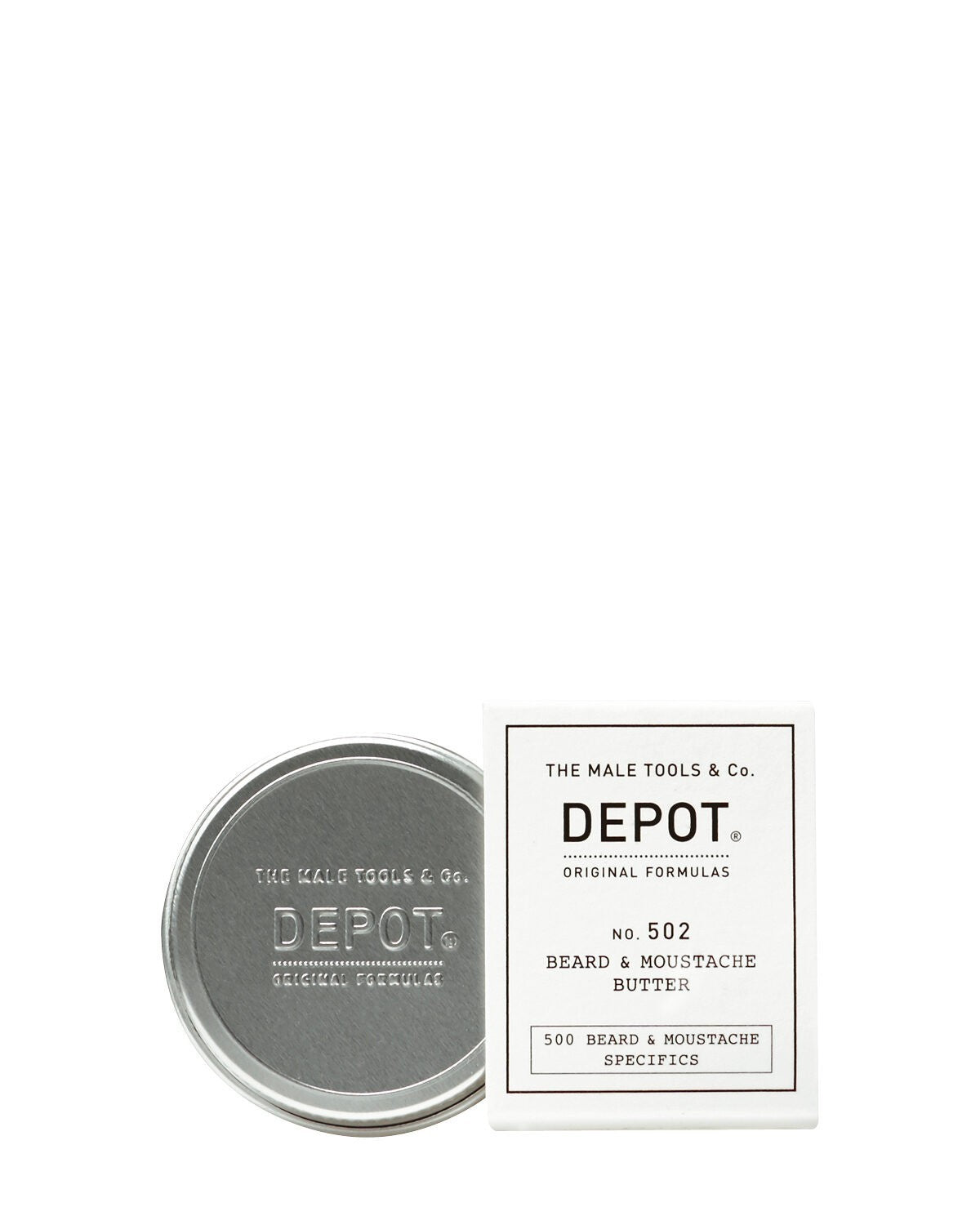Depot Depot, 500 Beard & Mustache Specifics No. 502, Arganöl, Bart- und Schnurrbartbutter, Nährend & weichmachend, 30 ml Regu