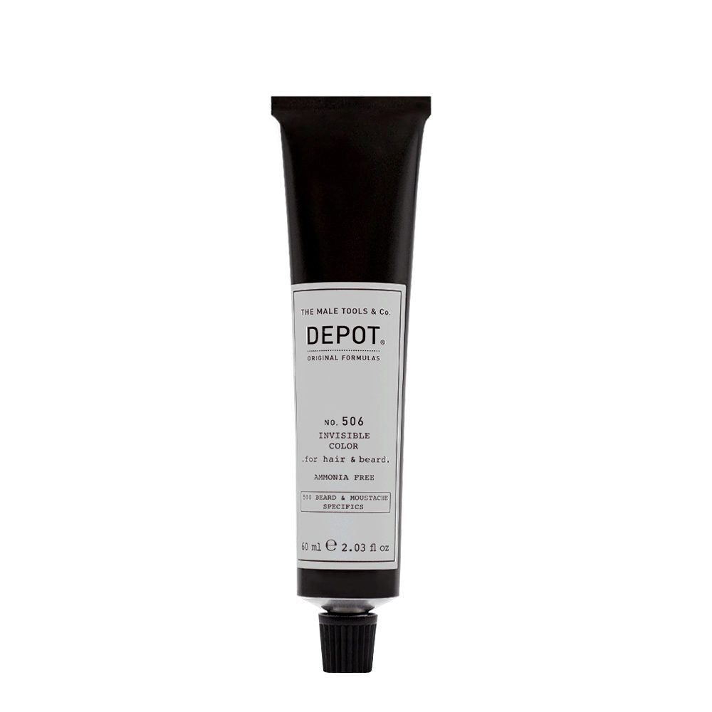 Depot Depot, 500 Beard & Mustache Specifics No. 506 Invisible Clour, Semi-permanente Haarfarbe, Steel, 60 ml Regular