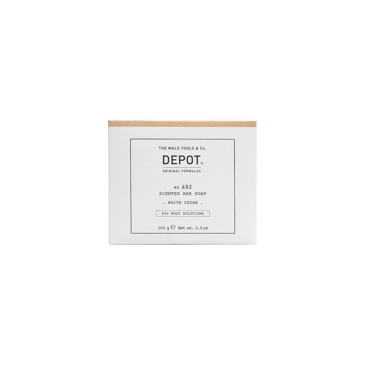 Depot 600 Body Solutions No. 602 Botanischer Komplex Reinigung Weißer Zeder Duftende Seife 100 g