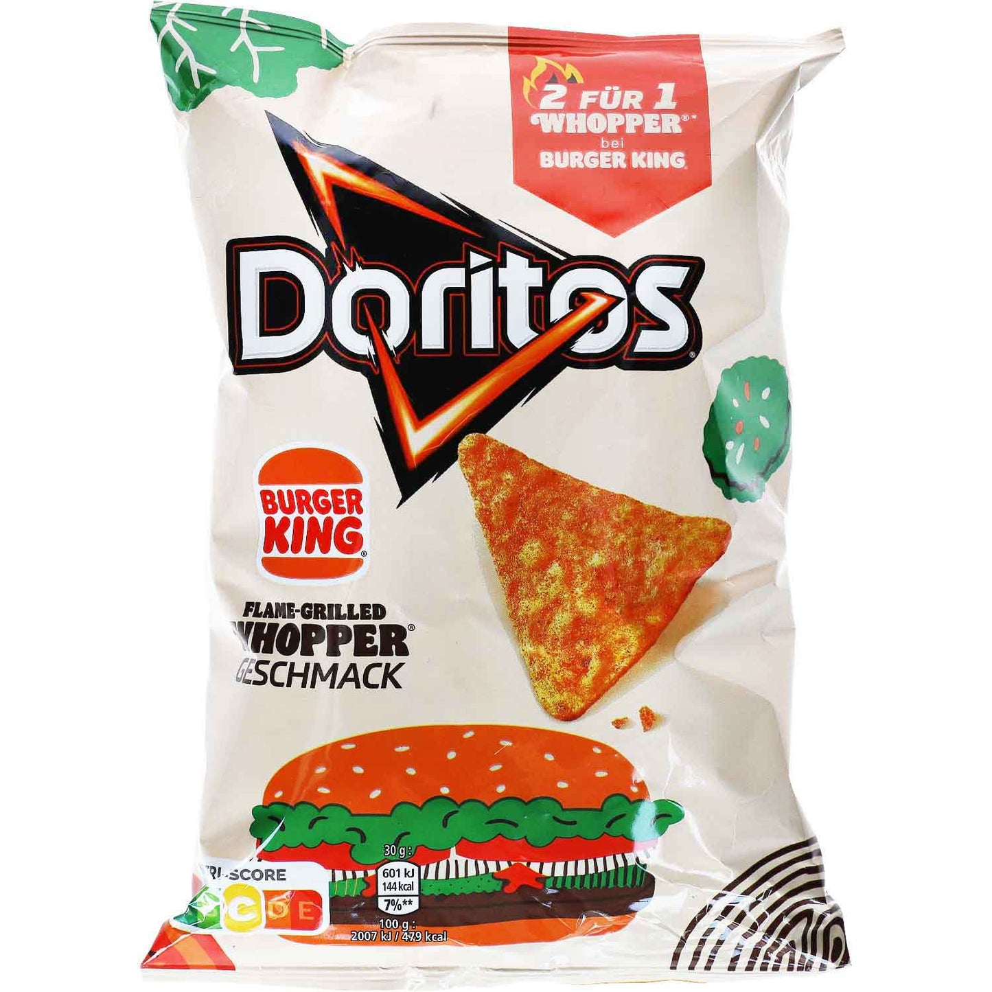 Doritos Burger King Flame-Grilled Whopper 100g Mais-Snack mit Burger-Geschmack