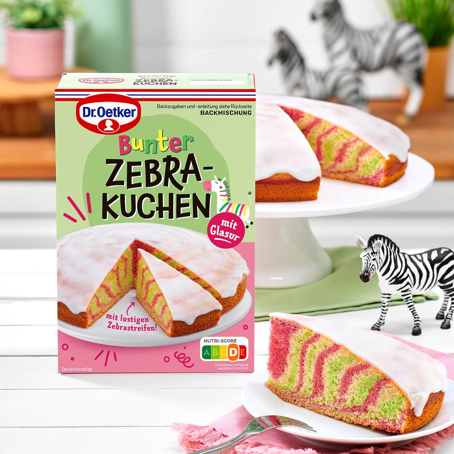 Dr. Oetker Backmischung Bunter Zebrakuchen - Candyshop.ch