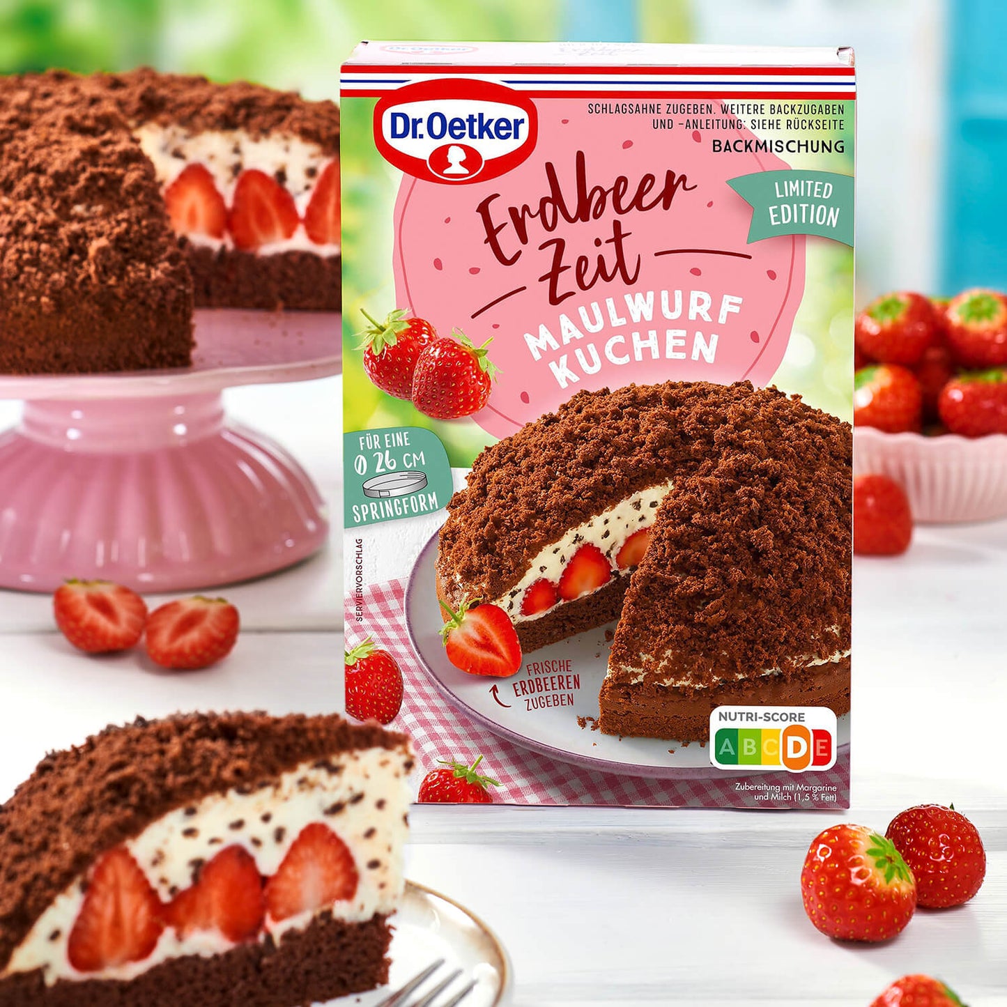 Dr Oetker Backmischung Erdbeer Zeit Maulwurf Kuchen - Candyshop.ch