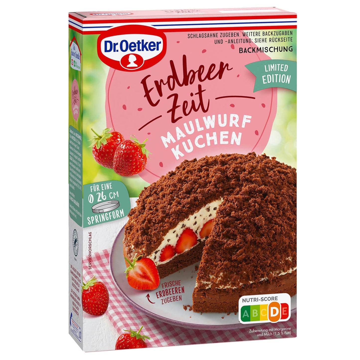 Dr Oetker Backmischung Erdbeer Zeit Maulwurf Kuchen - Candyshop.ch