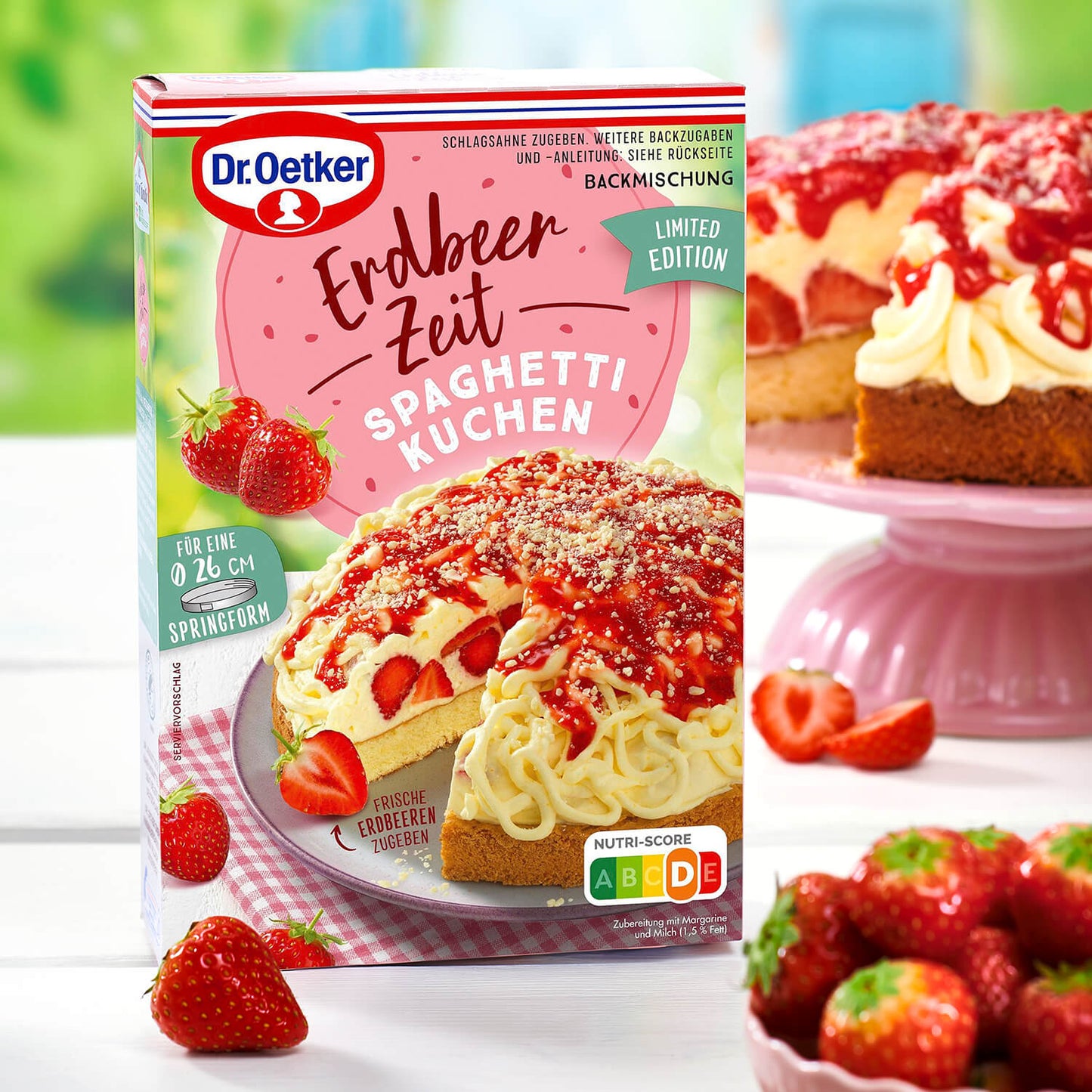 Dr Oetker Backmischung Erdbeer Zeit Spaghetti Kuchen - Candyshop.ch
