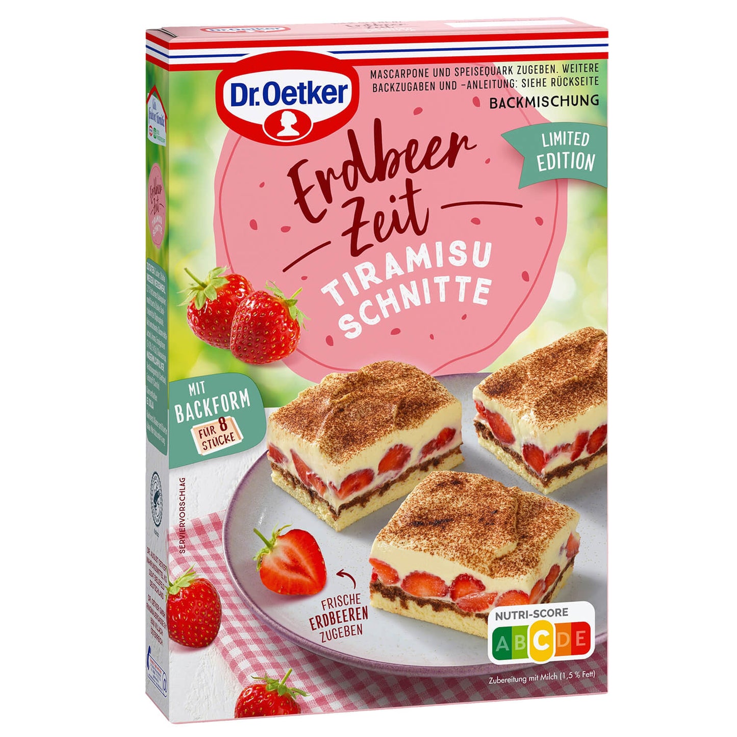 Dr Oetker Backmischung Erdbeer Zeit Tiramisu Schnitte - Candyshop.ch