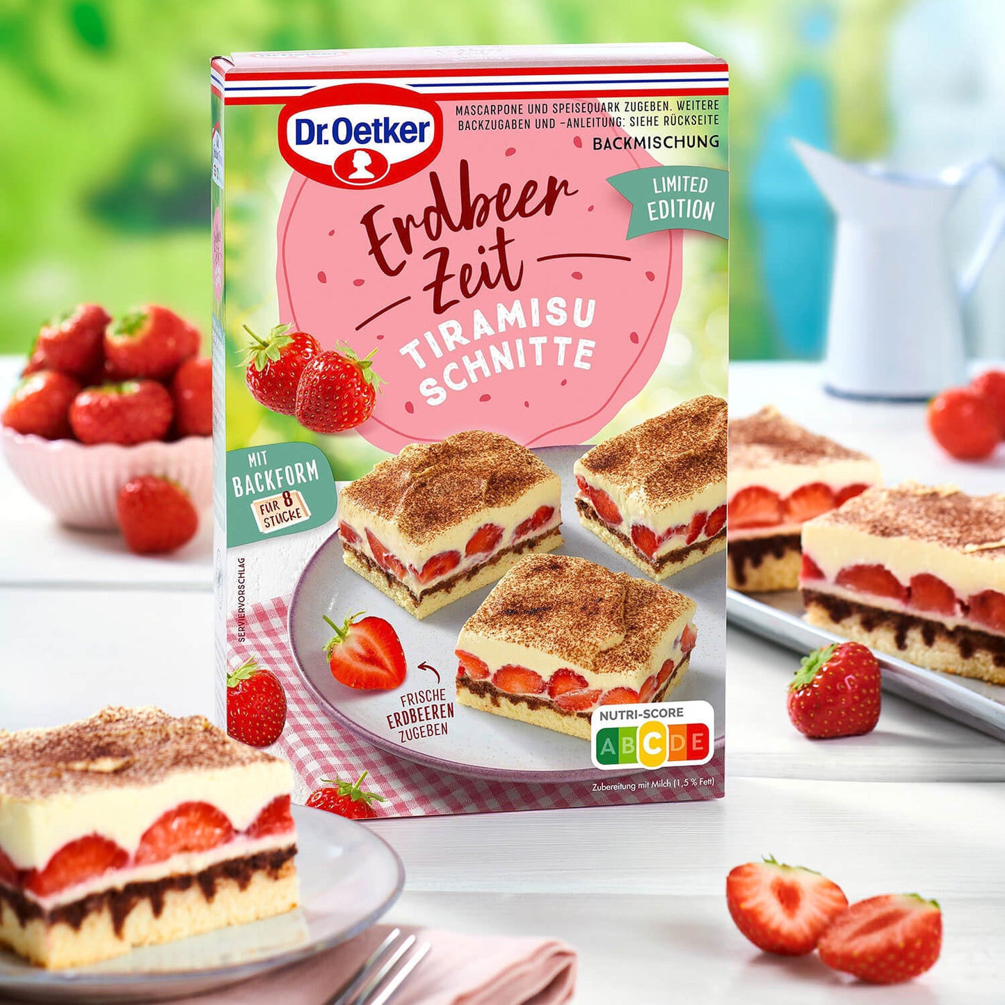 Dr Oetker Backmischung Erdbeer Zeit Tiramisu Schnitte - Candyshop.ch