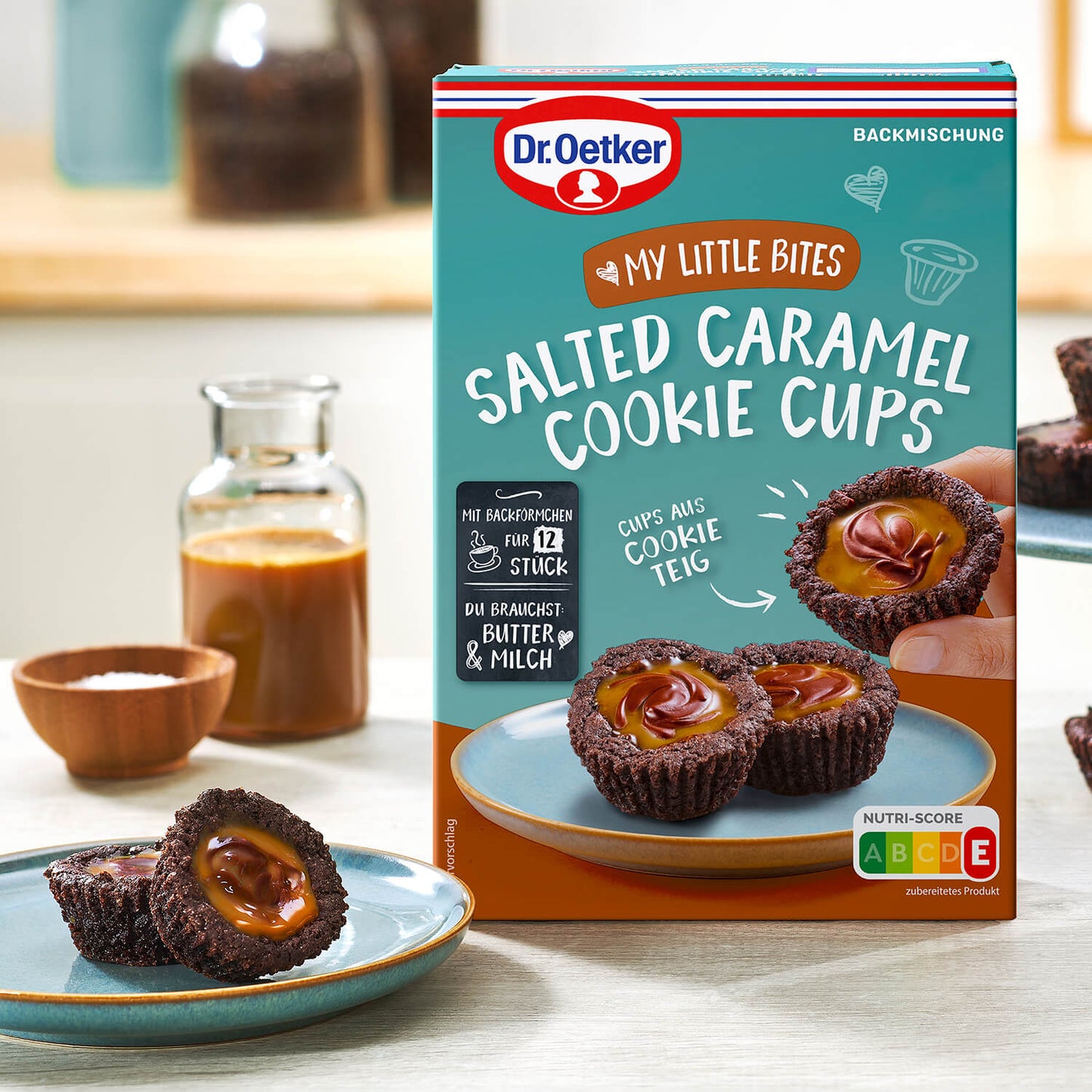 Dr. Oetker Backmischung Salted Caramel Cookie Cups - Candyshop.ch