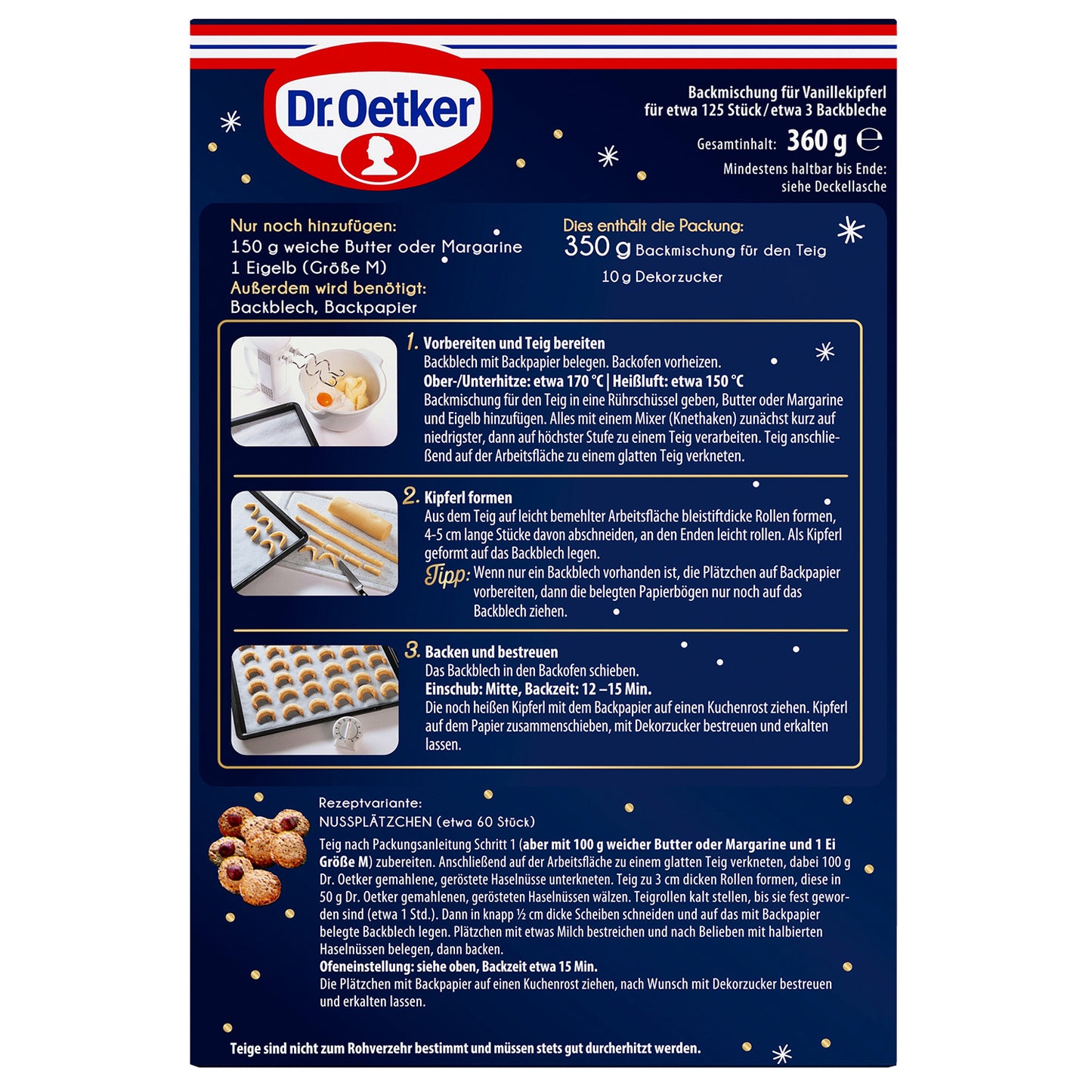 Dr Oetker Backmischung Vanillekipferl - Candyshop.ch