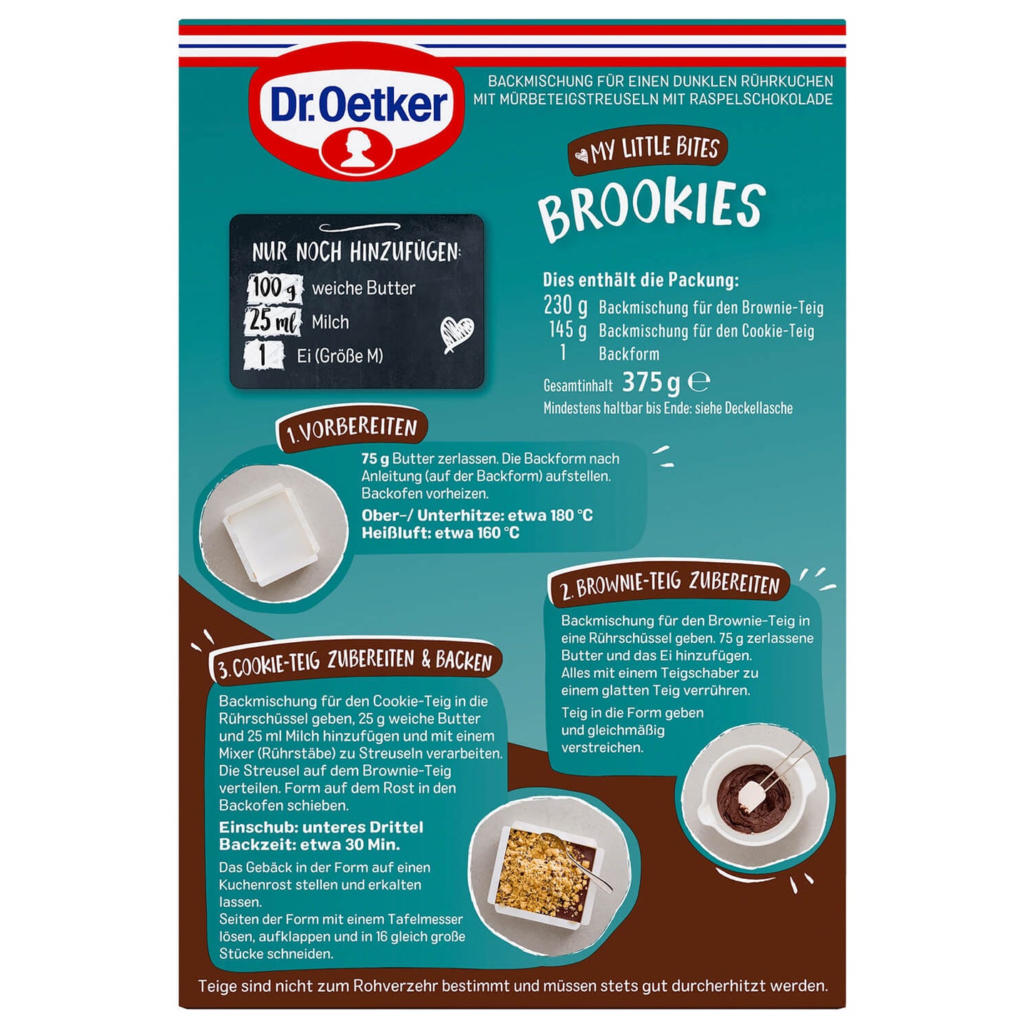 Dr. Oetker My Little Bites Backmischung Brookies - Candyshop.ch