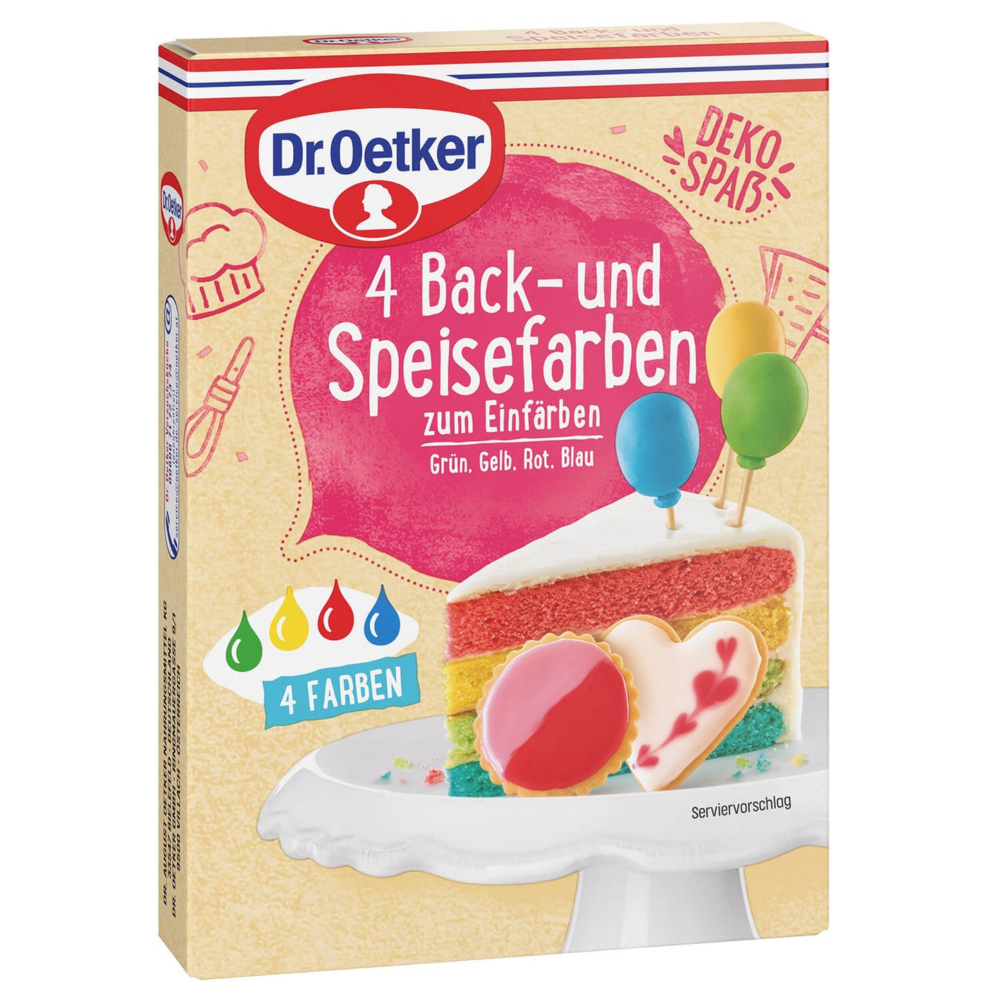 Dr. Oetker 4 Back- und Speisefarben - Candyshop.ch