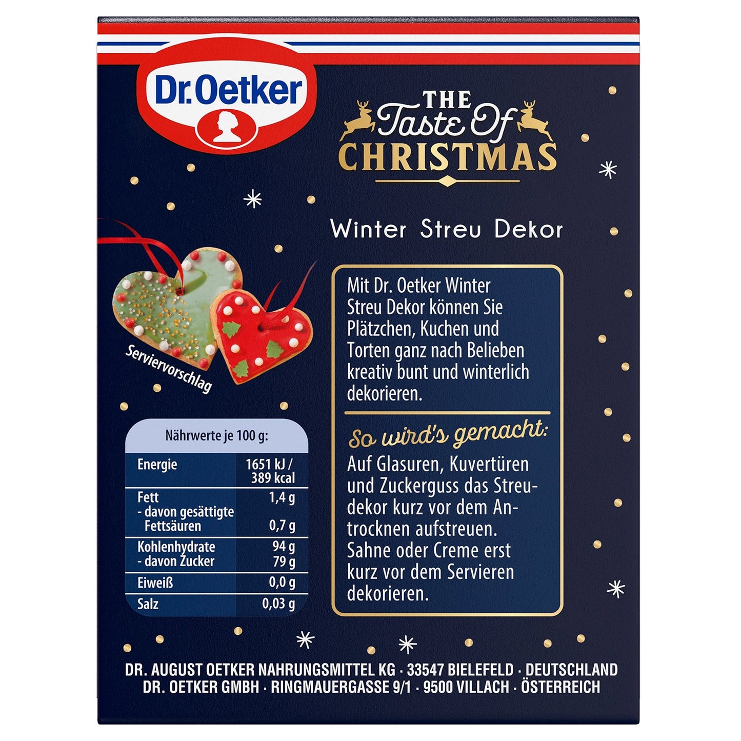Dr. Oetker Winter Streu Dekor - Candyshop.ch