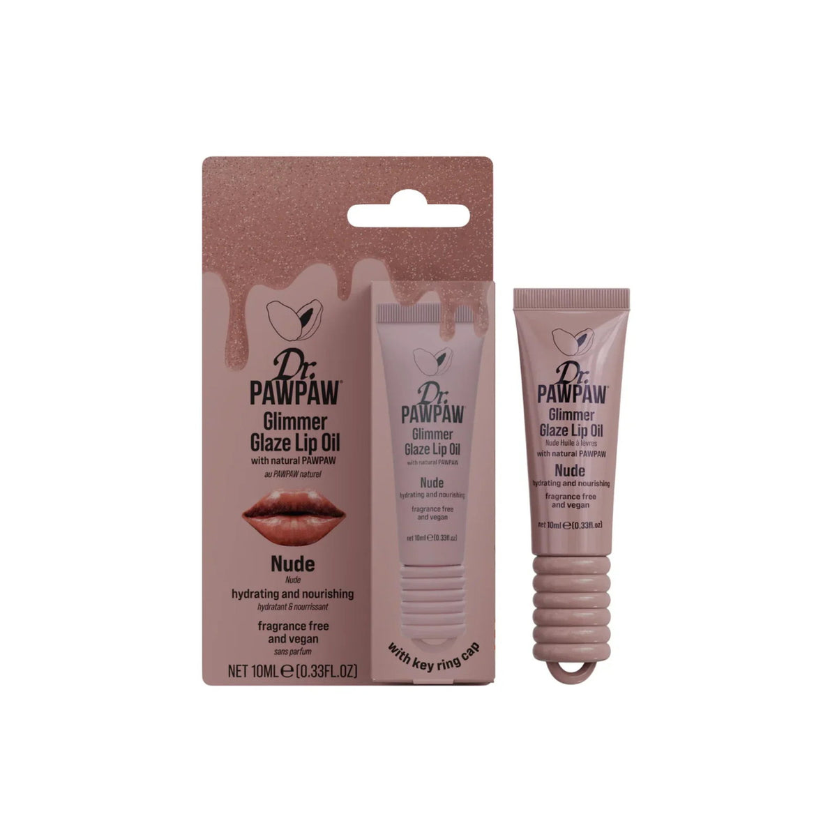 Dr. PawPaw Dr. PawPaw, Glimmer Glaze, Hydrating & Glow, Lippenöl, Nackt, 10 ml Regular
