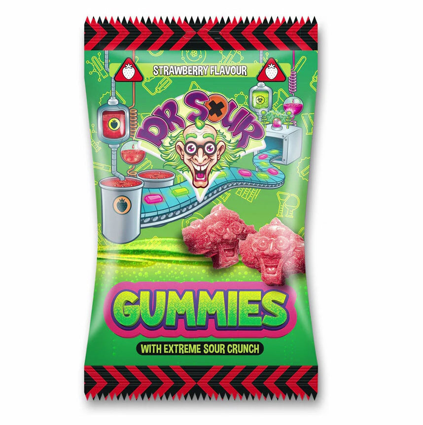 Dr. Sour Gummies Strawberry 200g - Candyshop.ch