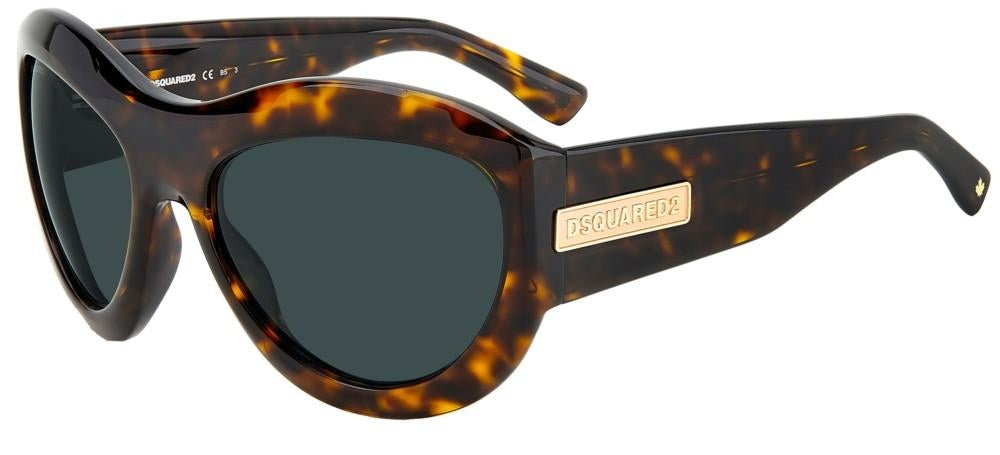 DSQUARED2 SUNGLASSES Herren Sonnenbrille in Rot UV400 D2 0072_S_086-KU_59 – Produktansicht