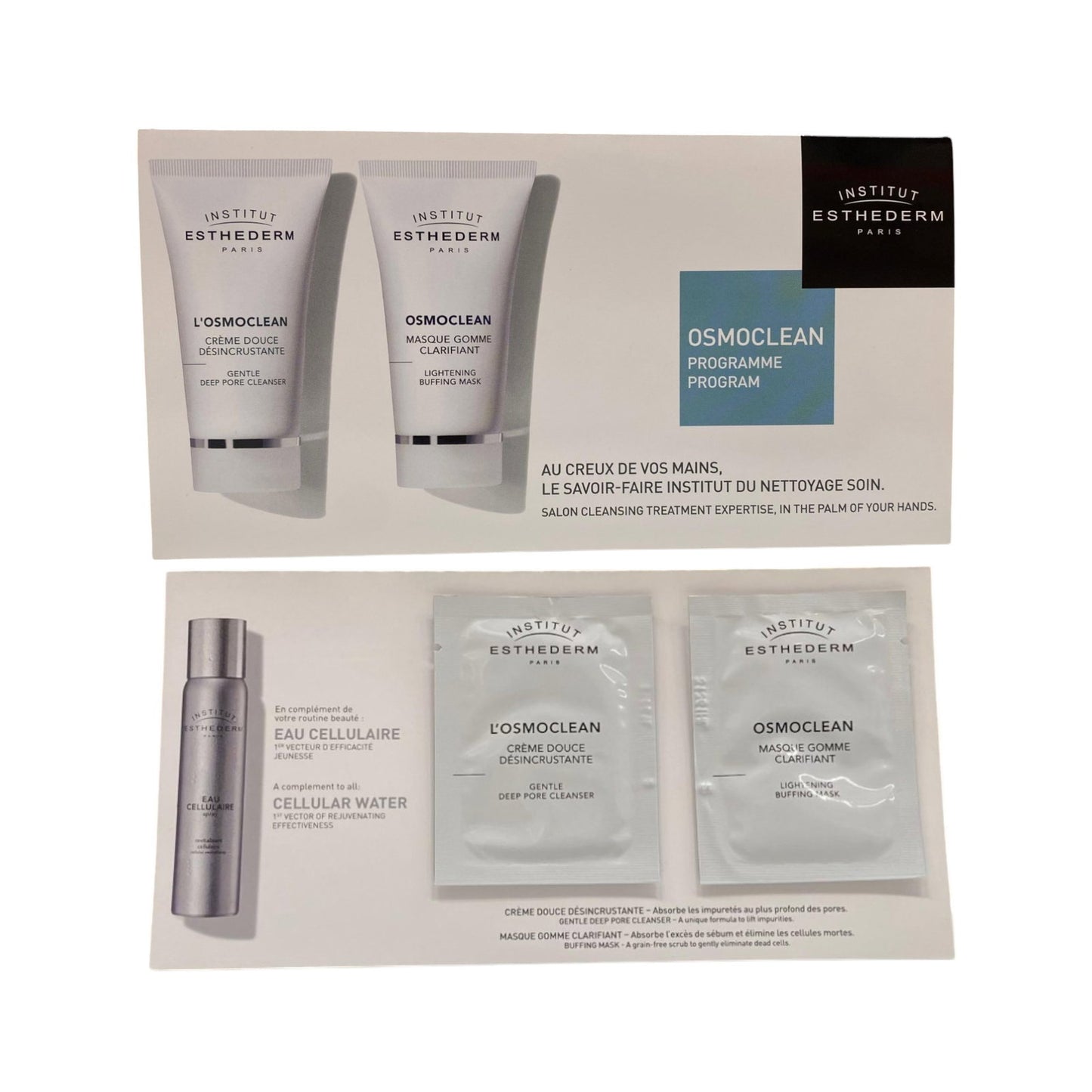 Institut Esthederm Hautpflegeset Duo Set Institut Esthederm: Osmoclean, Refining, Scrub Mask, For Face & Neck, 5 ml *Sample +