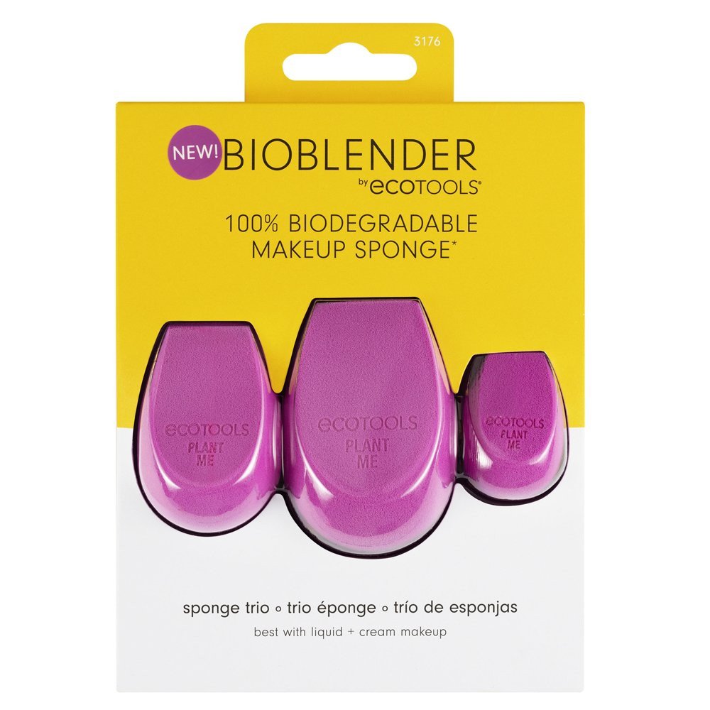 EcoTools Set Trio, EcoTools, Bioblender, Make-up Schwamm, Lila, 3 stk Regular