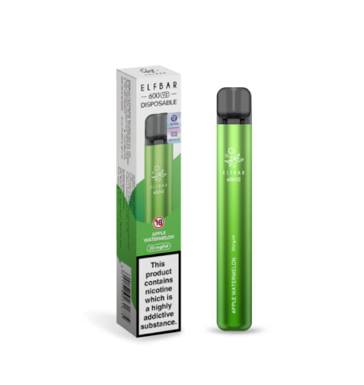 ELFBAR 600 V2 Apfel Wassermelone - Candyshop.ch