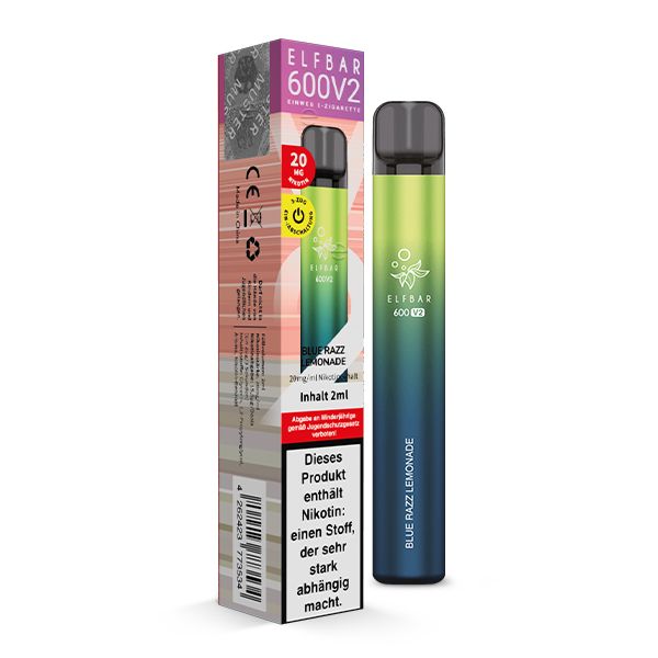 ELFBAR 600 V2 Blue Razz Lemonade - Candyshop.ch