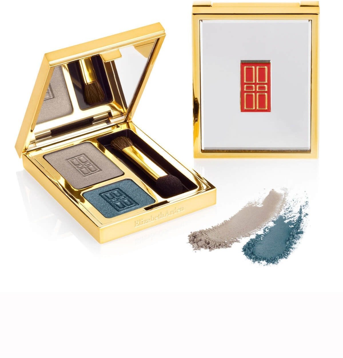 Elizabeth Arden Elizabeth Arden, Beautiful Color Duo, Lidschattenpuder, 06, Nebeliges Türkis, 2 Schattierungen, 3 g Regular