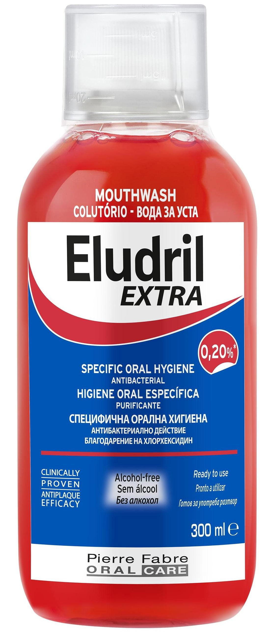 Eludril Eludril, Mundwasser, Antibacterial, 300 ml Regular