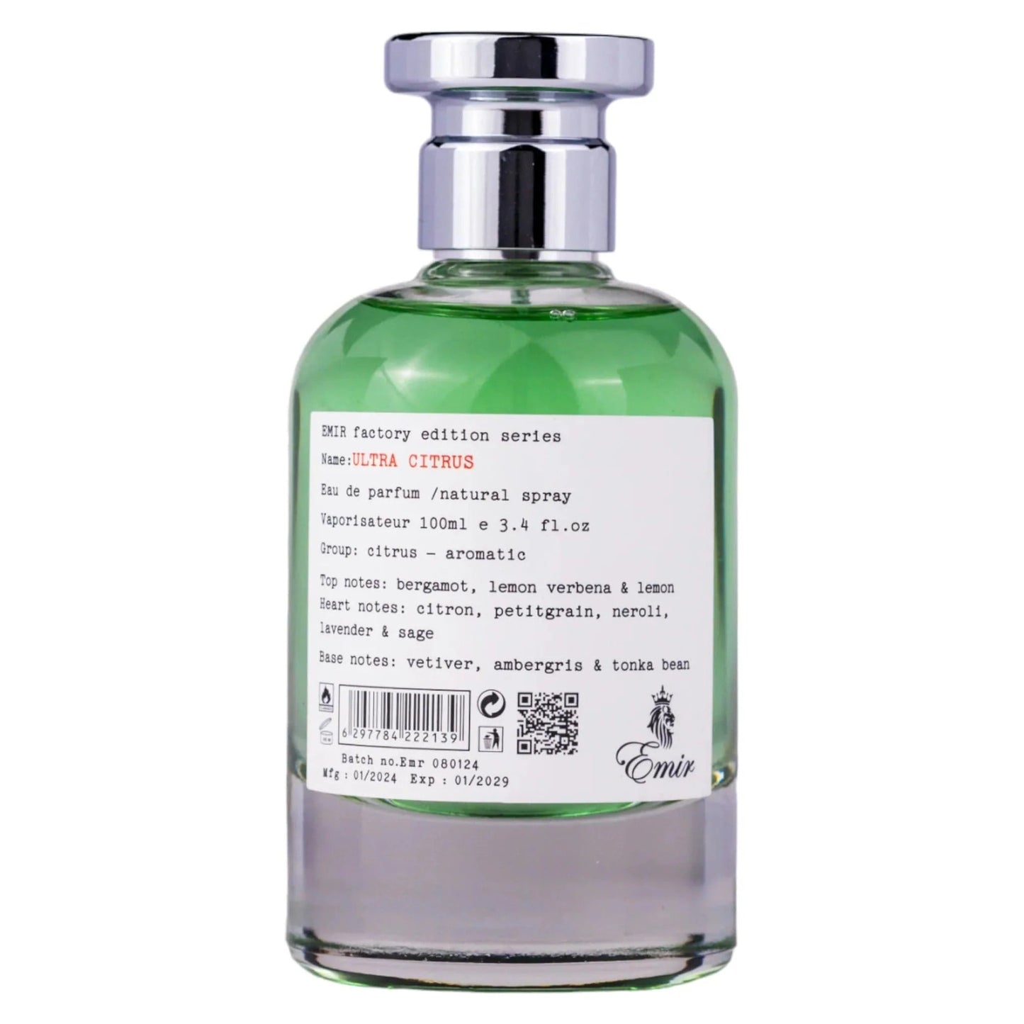 Emir Emir, Ultra Citrus Factory Edition, Eau de Parfum, Unisex, 100 ml Regular