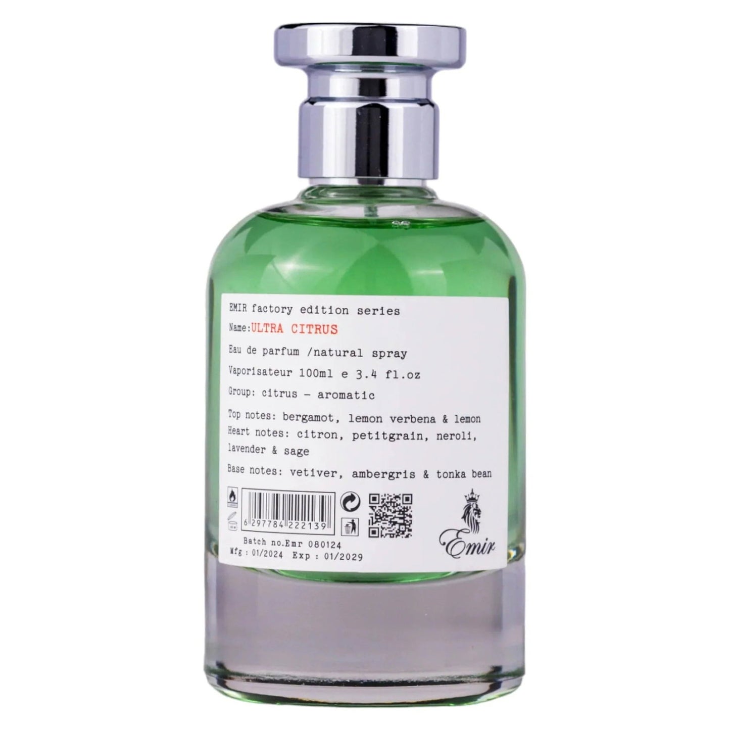 Emir Emir, Ultra Citrus Factory Edition, Eau de Parfum, Unisex, 100 ml Regular