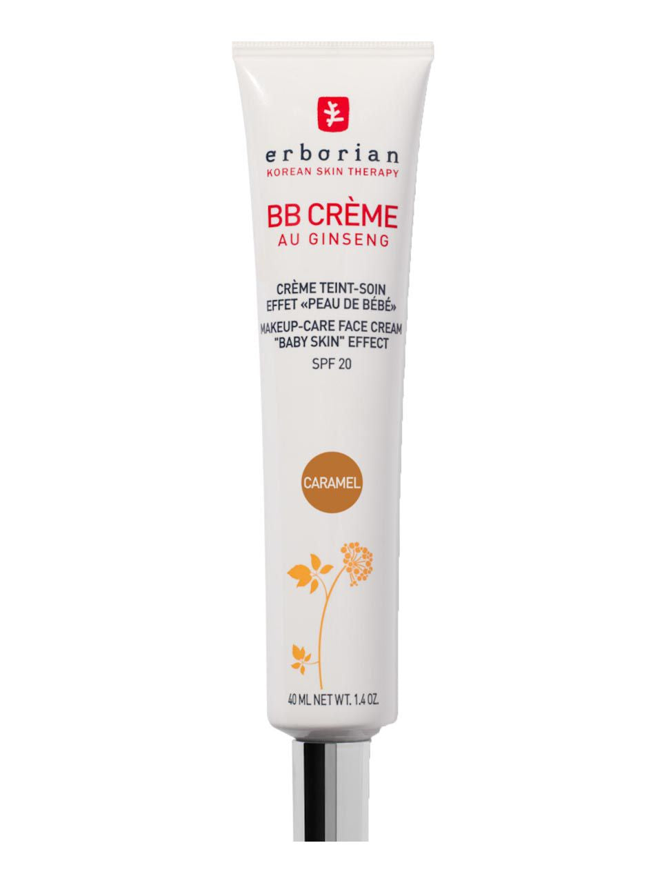 Erborian B.B Cream Caramel SPF 20 – Perfekte Teint-Korrektur & Schutz, 40 ml
