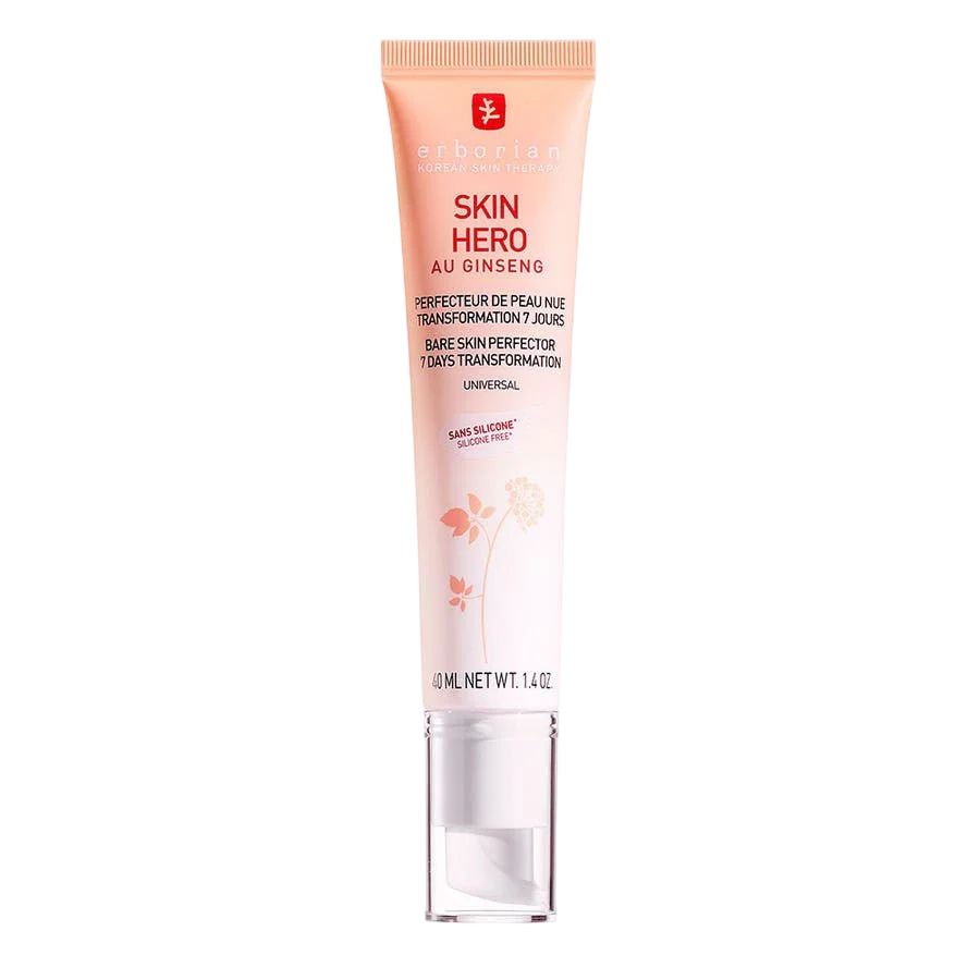 Erborian Erborian, Skin Hero, Ginseng, Glättend & aufhellend, Emulsion, Für das Gesicht, 40 ml Regular