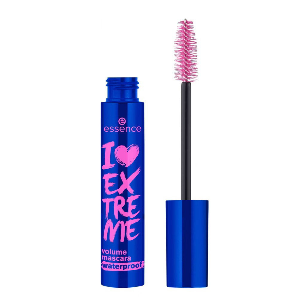 Essence Essence, I Love Extreme, Wasserdicht, Volumen, Wimperntusche, Schwarz, 12 ml Regular