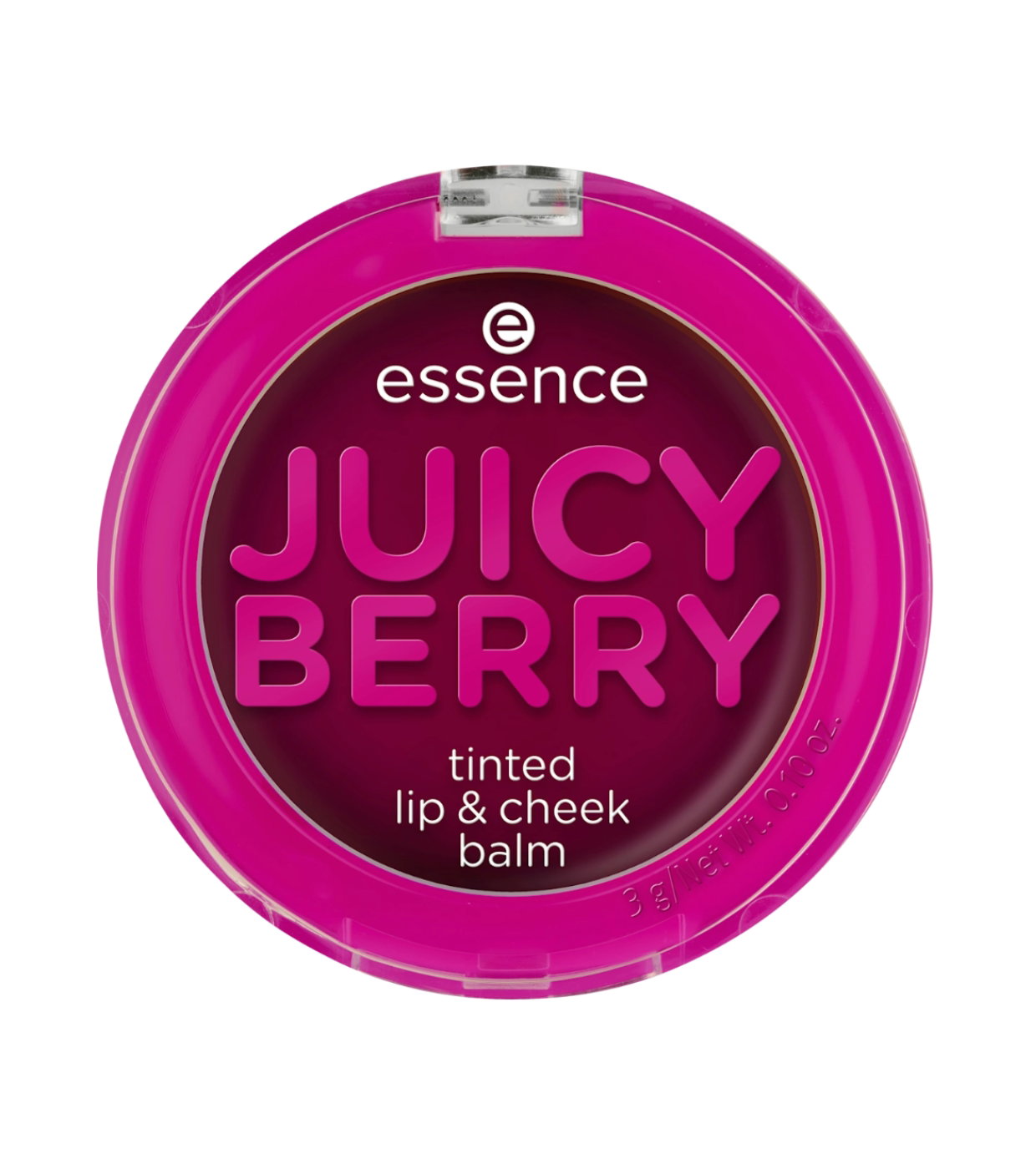 Essence Essence, Juicy Berry Tinted, Lippen- und Wangenbalsam 2-in-1, Violett, 3 g Regular