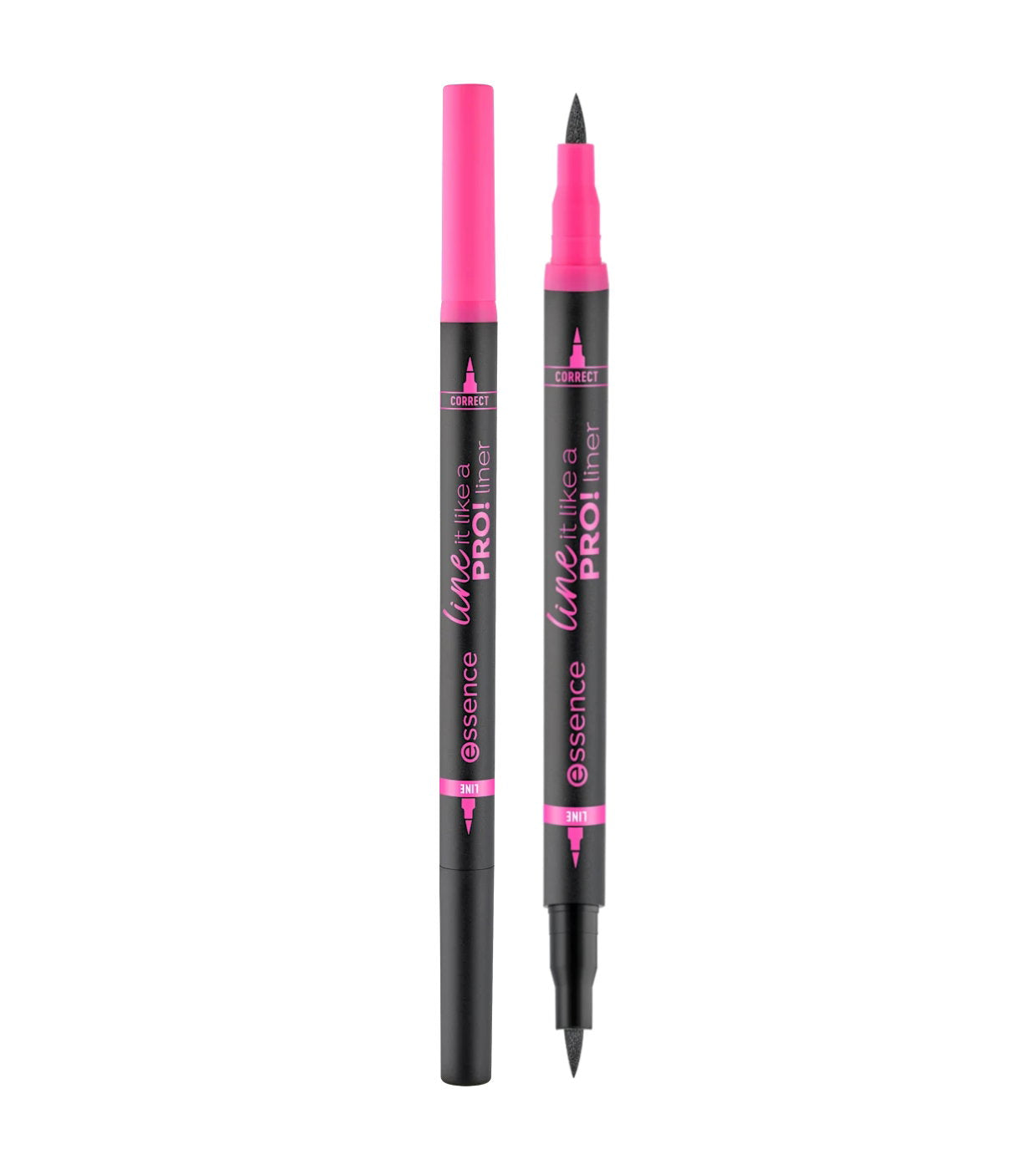 Essence Essence, Line It Like a Pro!, Beidseitig, Flüssiger Eyeliner, 01, Schwarz, 1.2 ml Regular