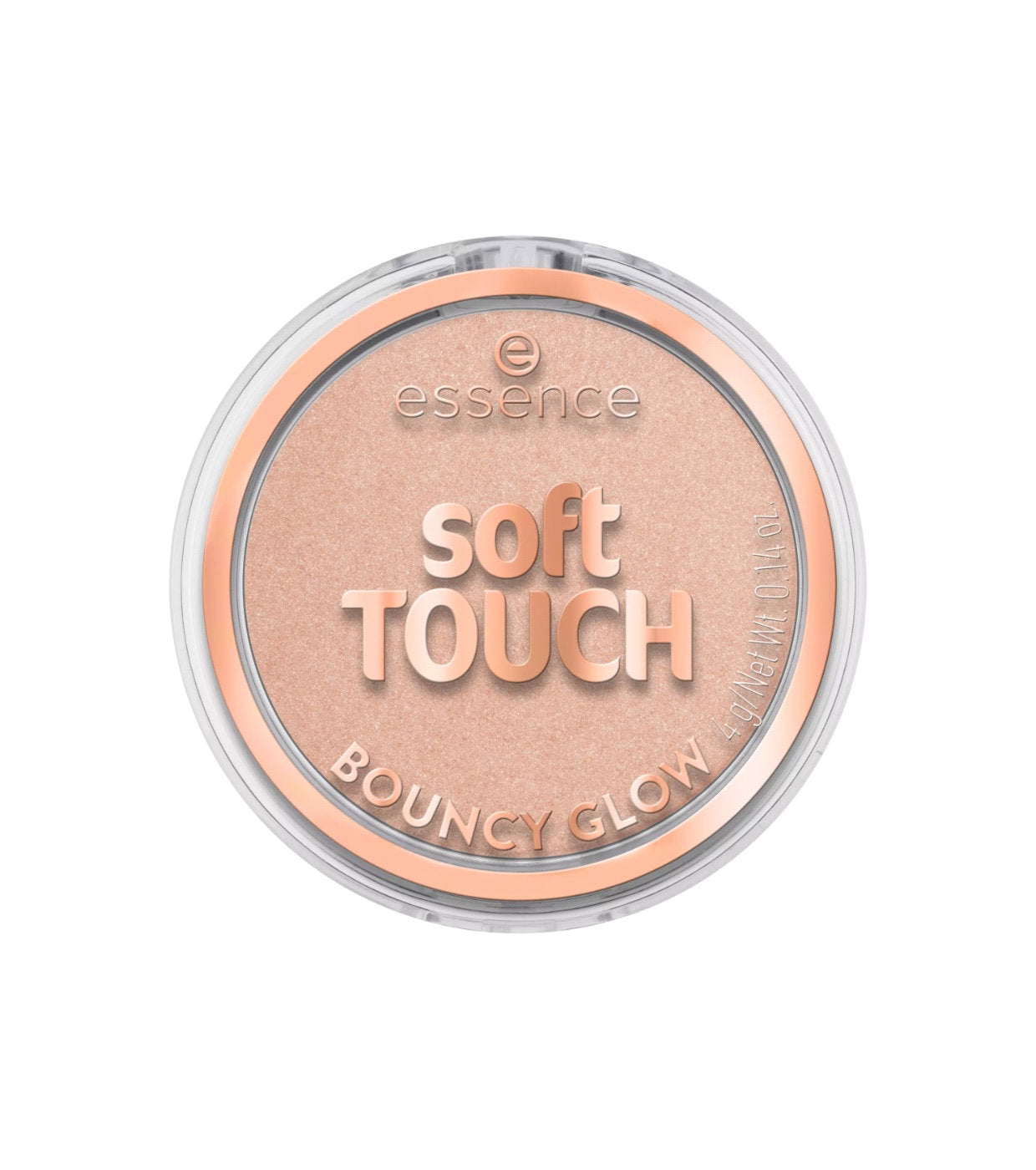 Essence Essence, Soft Touch Bouncy Glow, Erleuchtend, Rouge-Highlighter Kompakt, 20, Glazed Dew, 4 g Regular
