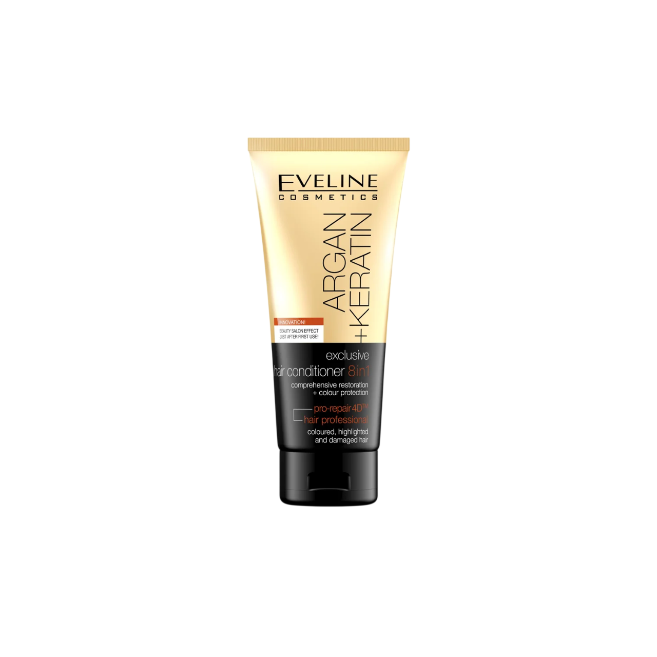 Eveline Cosmetics Eveline Cosmetics, Argan & Keratin, Arganöl, Haarspülung, Unterstützt das Haarwachstum, 200 ml Regular