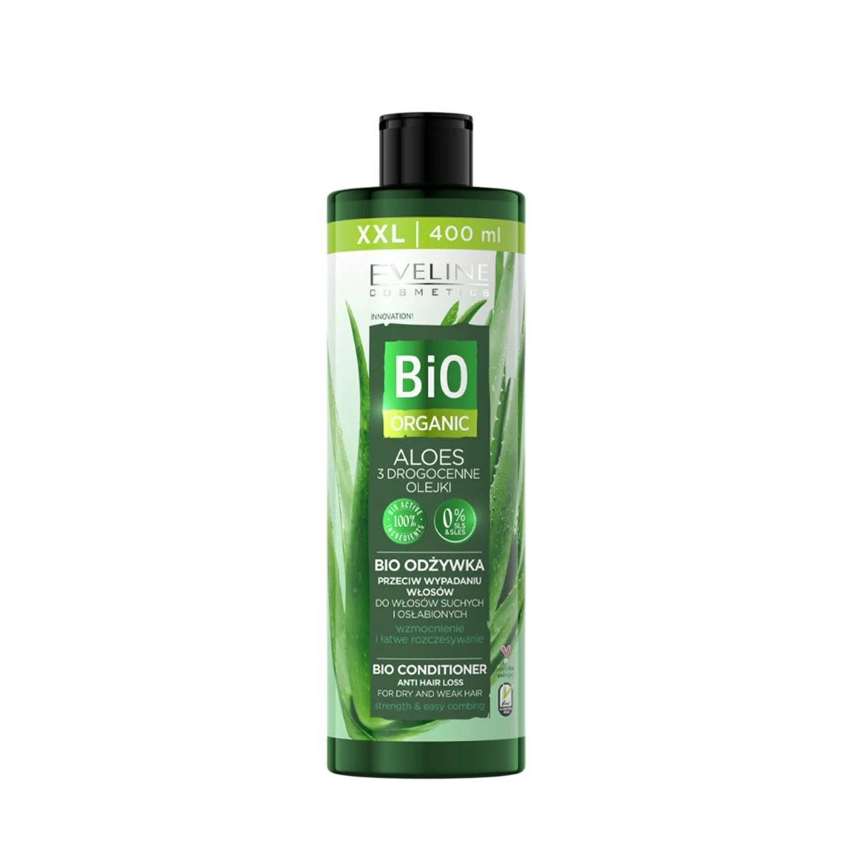 Eveline Cosmetics Eveline Cosmetics, Bio Organic, Aloe, Haarspülung, Regeneration, 400 ml *Tester